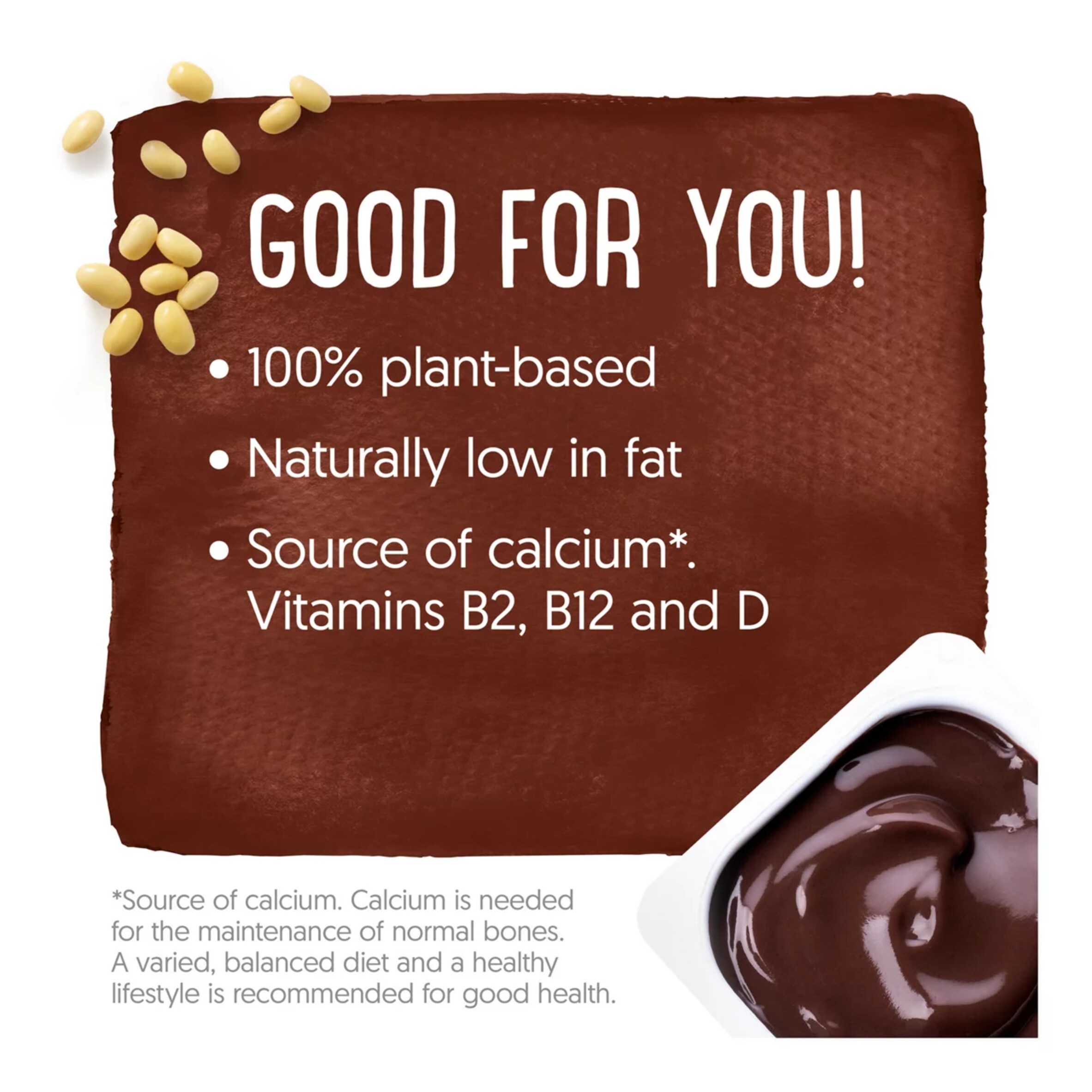 Alpro Dark Chocolate Dairy Free Vegan Soya Dessert 4x125g thumbnail 3