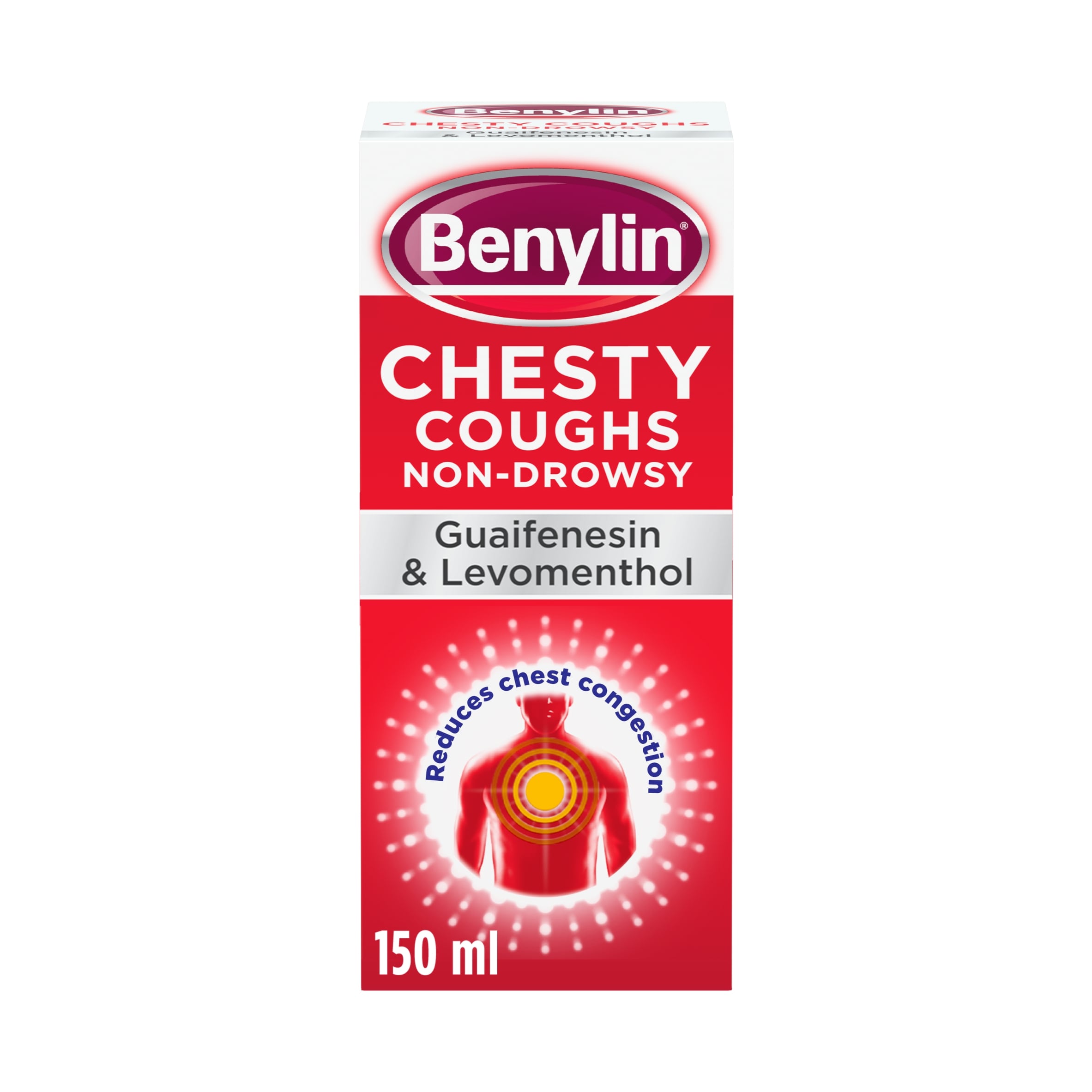 Benylin Chesty Cough Relief Liquid - Guaifenesin, Levomenthol 150ml