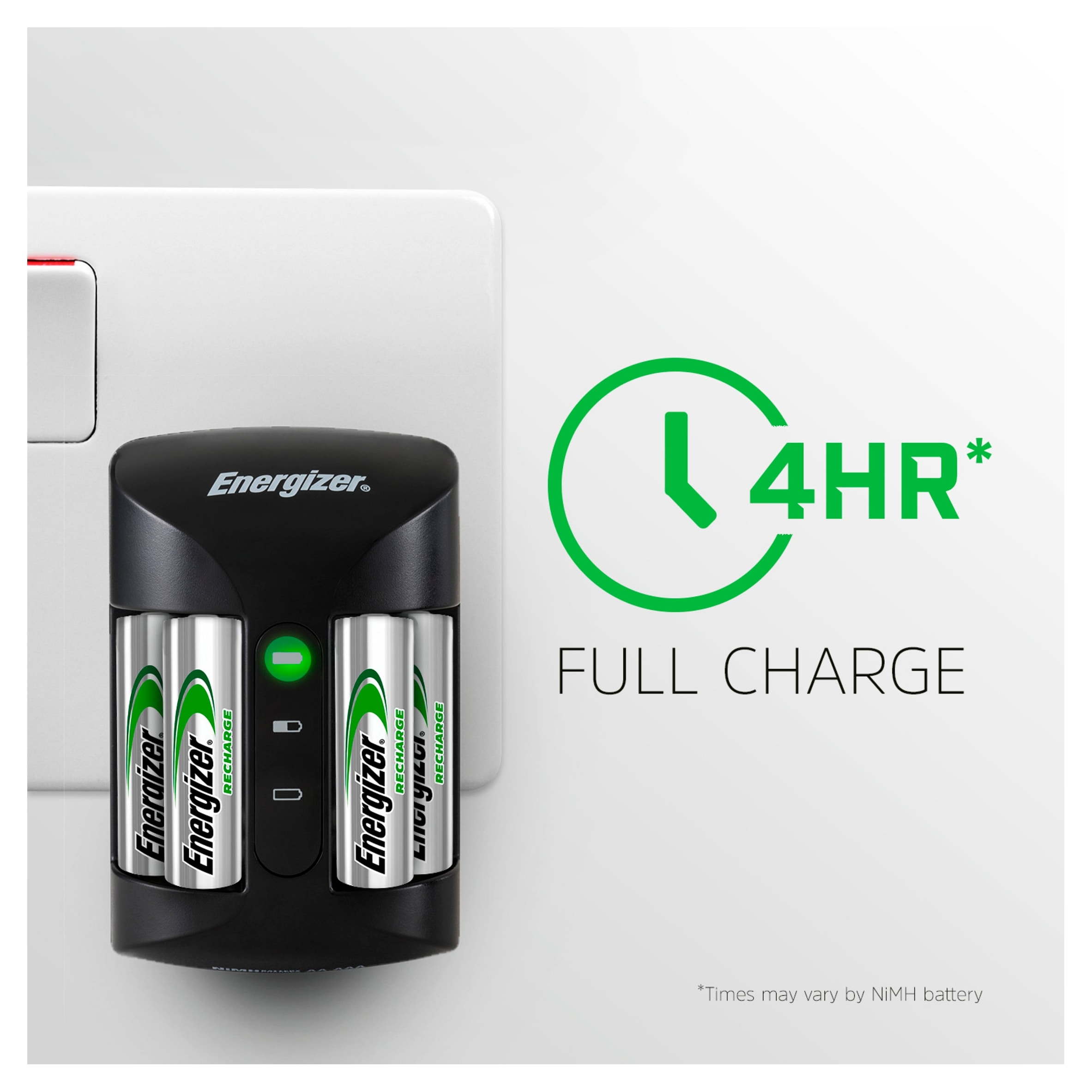 Energizer Recharge Pro Charger with 4 2000mAh Rechargeable AA Batteries Included thumbnail 5