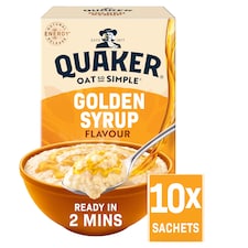 Quaker Oat So Simple Porridge Sachets - Golden Syrup 10x36g