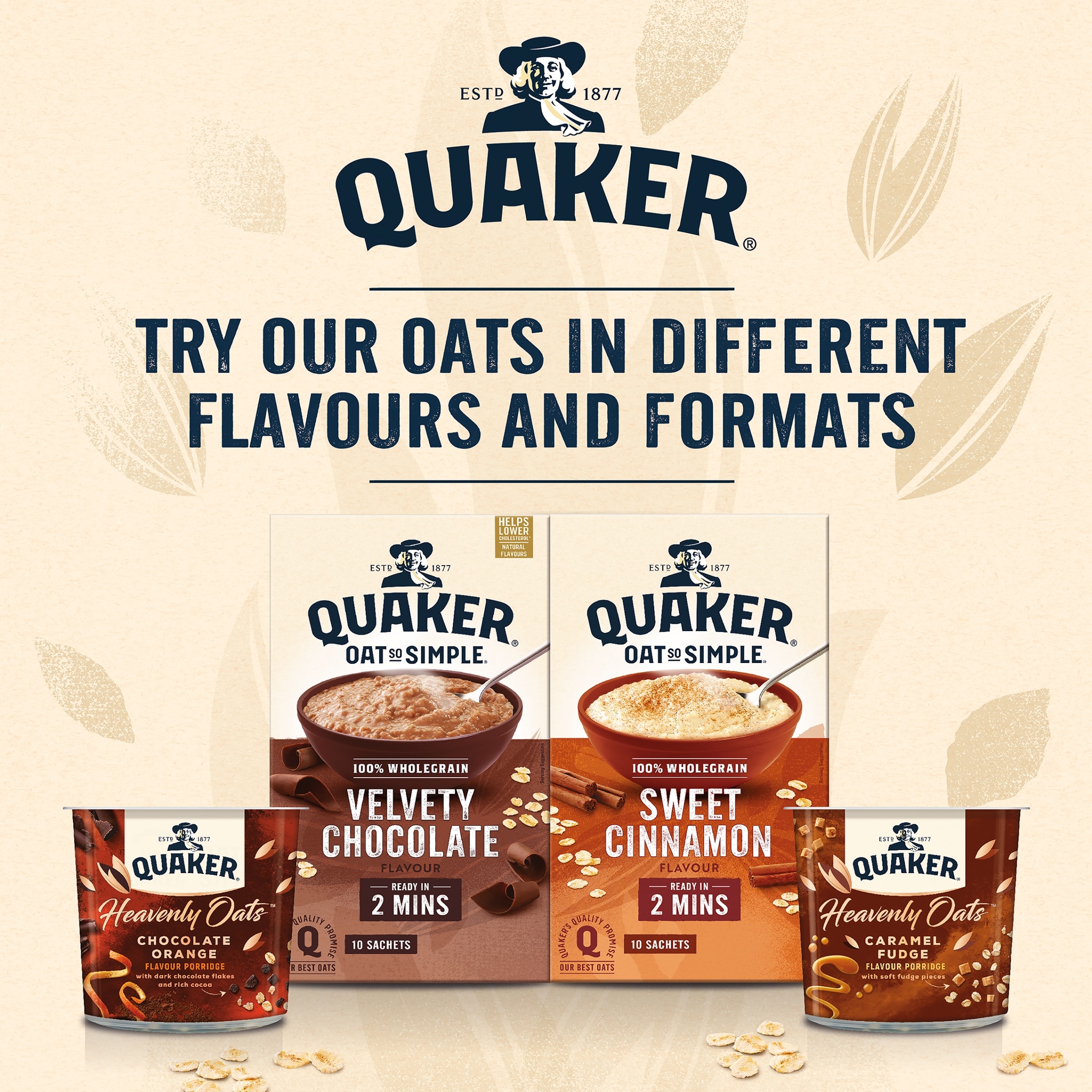Quaker Oat So Simple Sweet Cinnamon Porridge Sachets 10x33g thumbnail 2