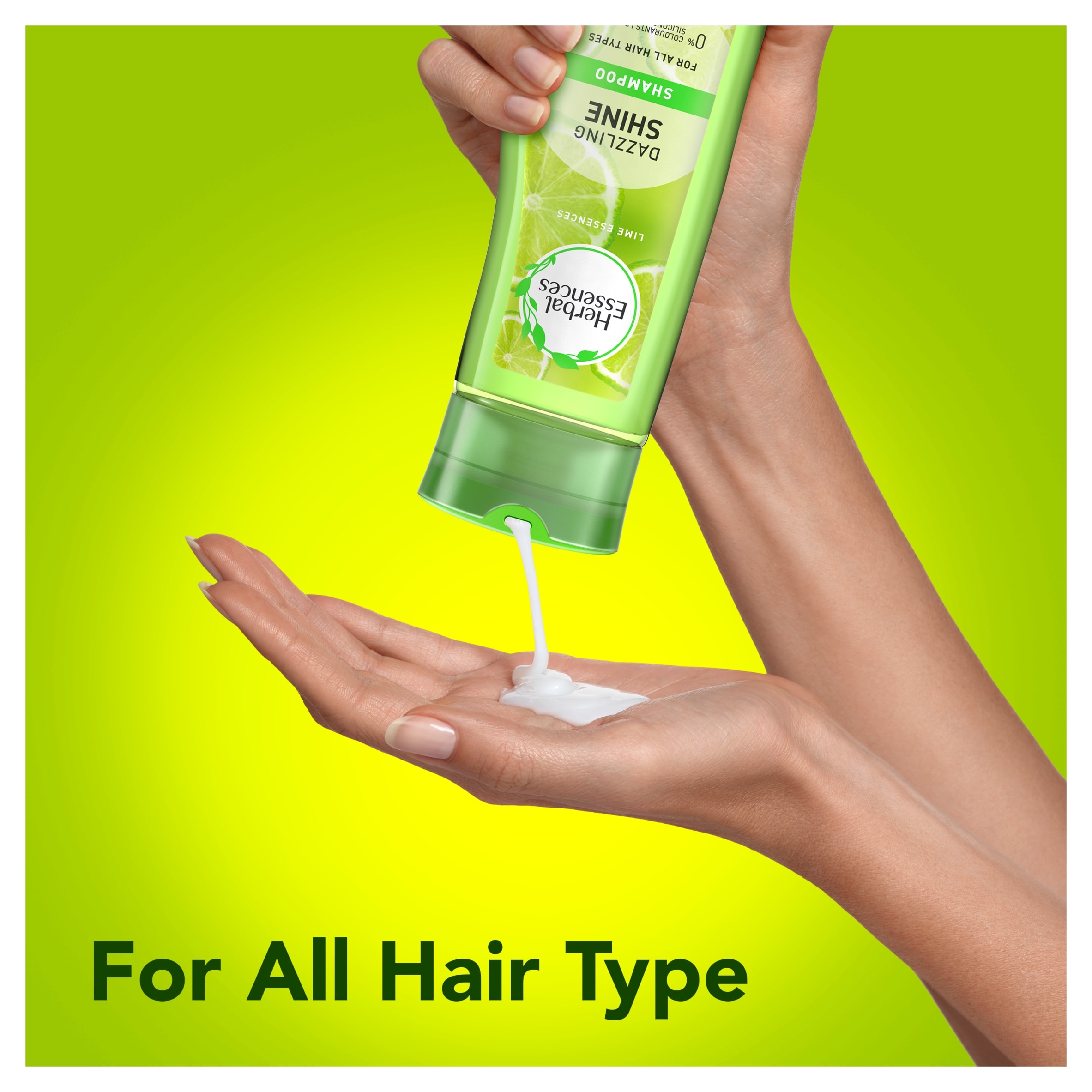 Herbal Essences Dazzling Shine Shampoo - Lime Essences 400ml thumbnail 4