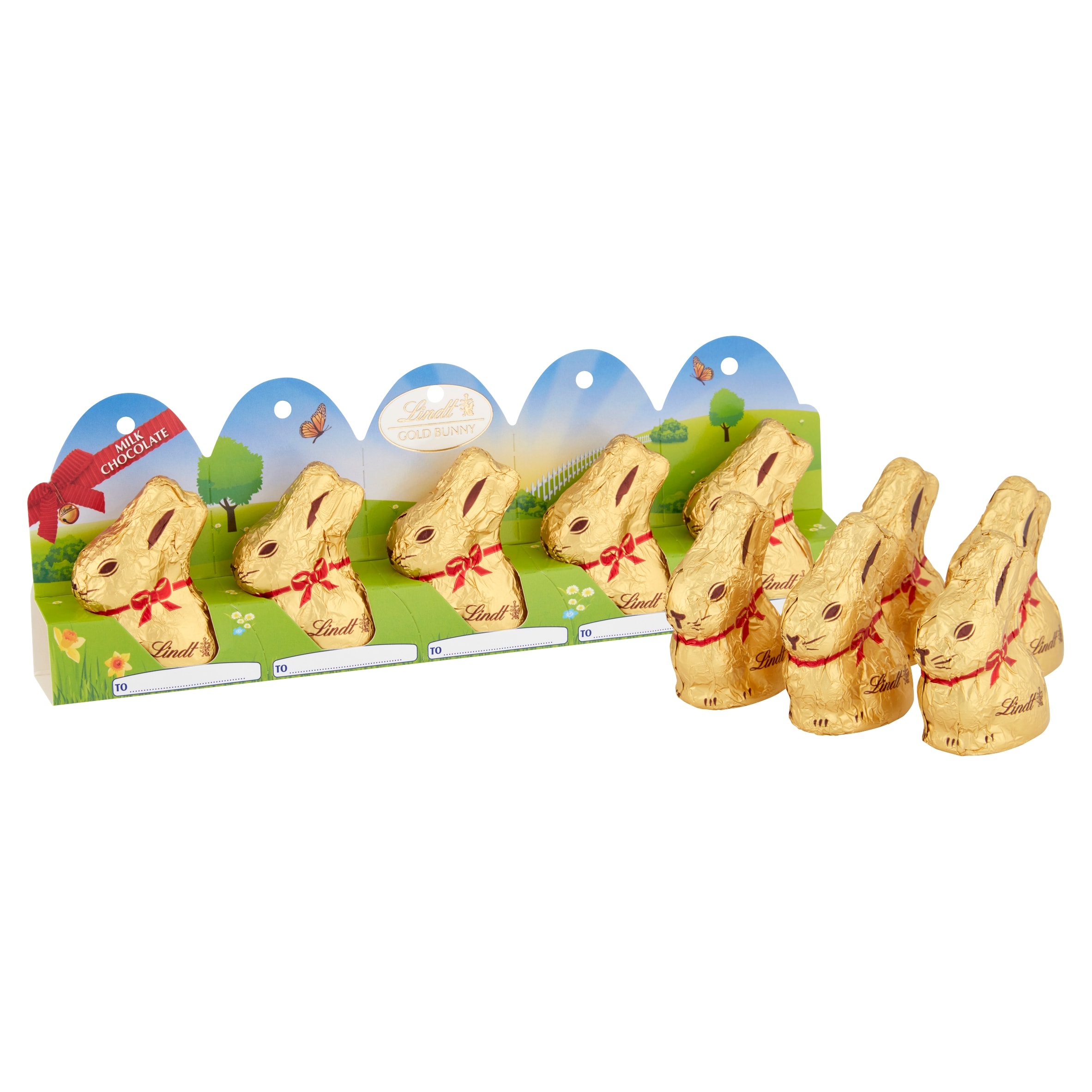Lindt Gold Milk Chocolate Easter Bunny 5 X 10G thumbnail 2