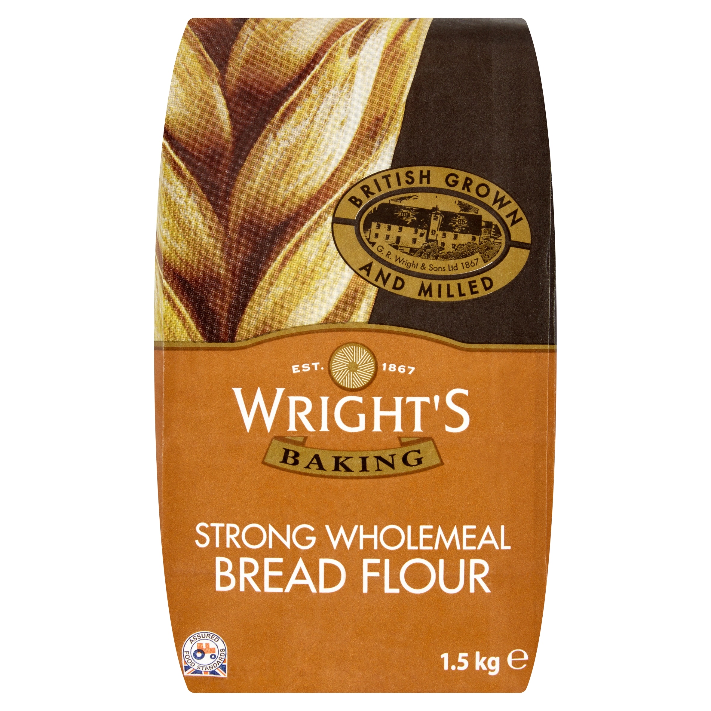 Wrights Strong Wholemeal Bread Flour 1.5Kg (L)