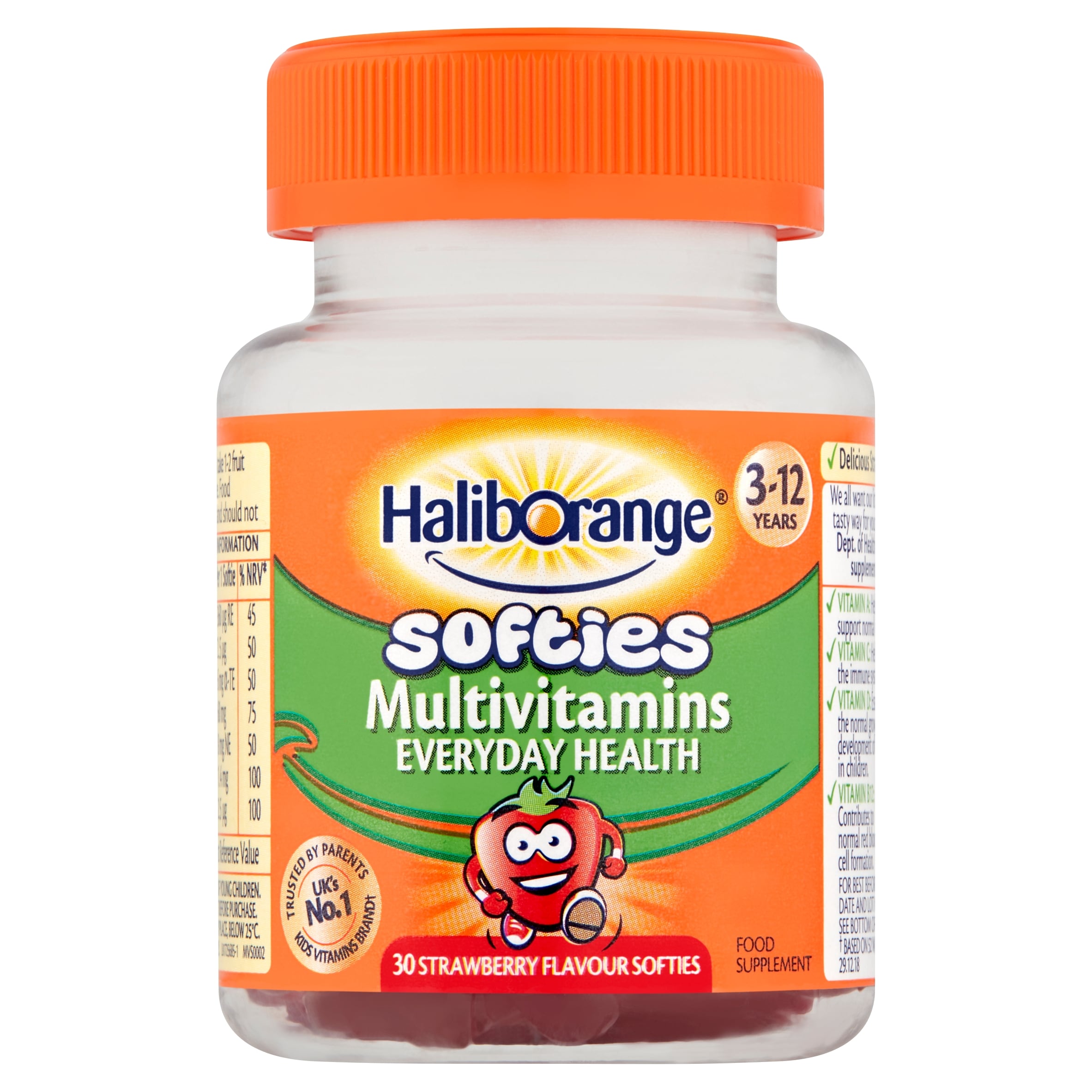 Haliborange Kid's Softies Multivitamins Strawberry Gummies 3-12yrs