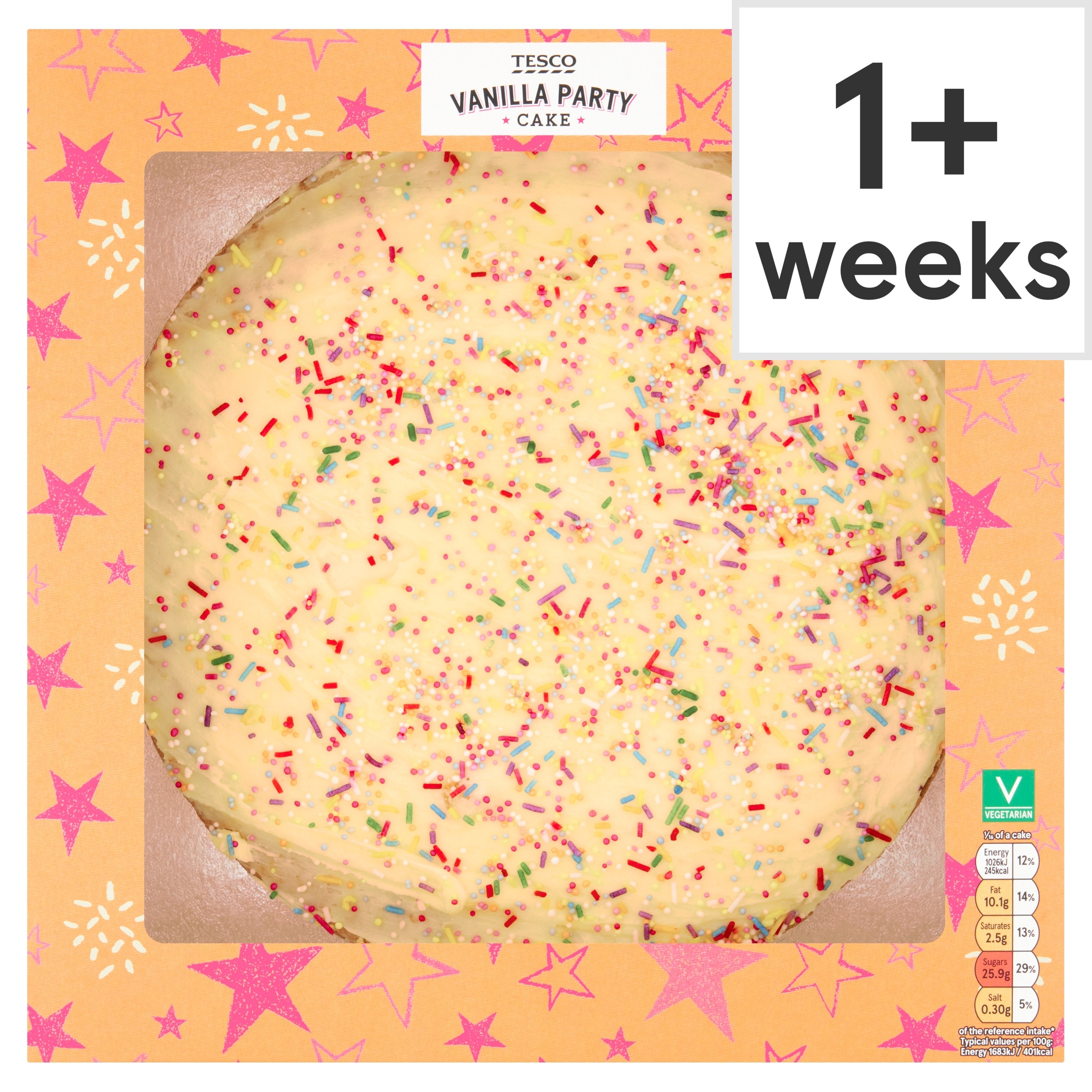 Tesco Madeira Party Cake - Vanilla