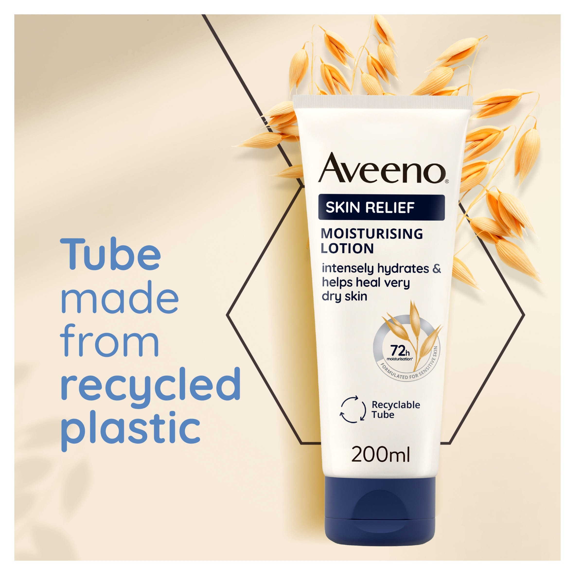 Aveeno Skin Relief Body Lotion Moisturiser for Very Dry Skin 200ml thumbnail 2