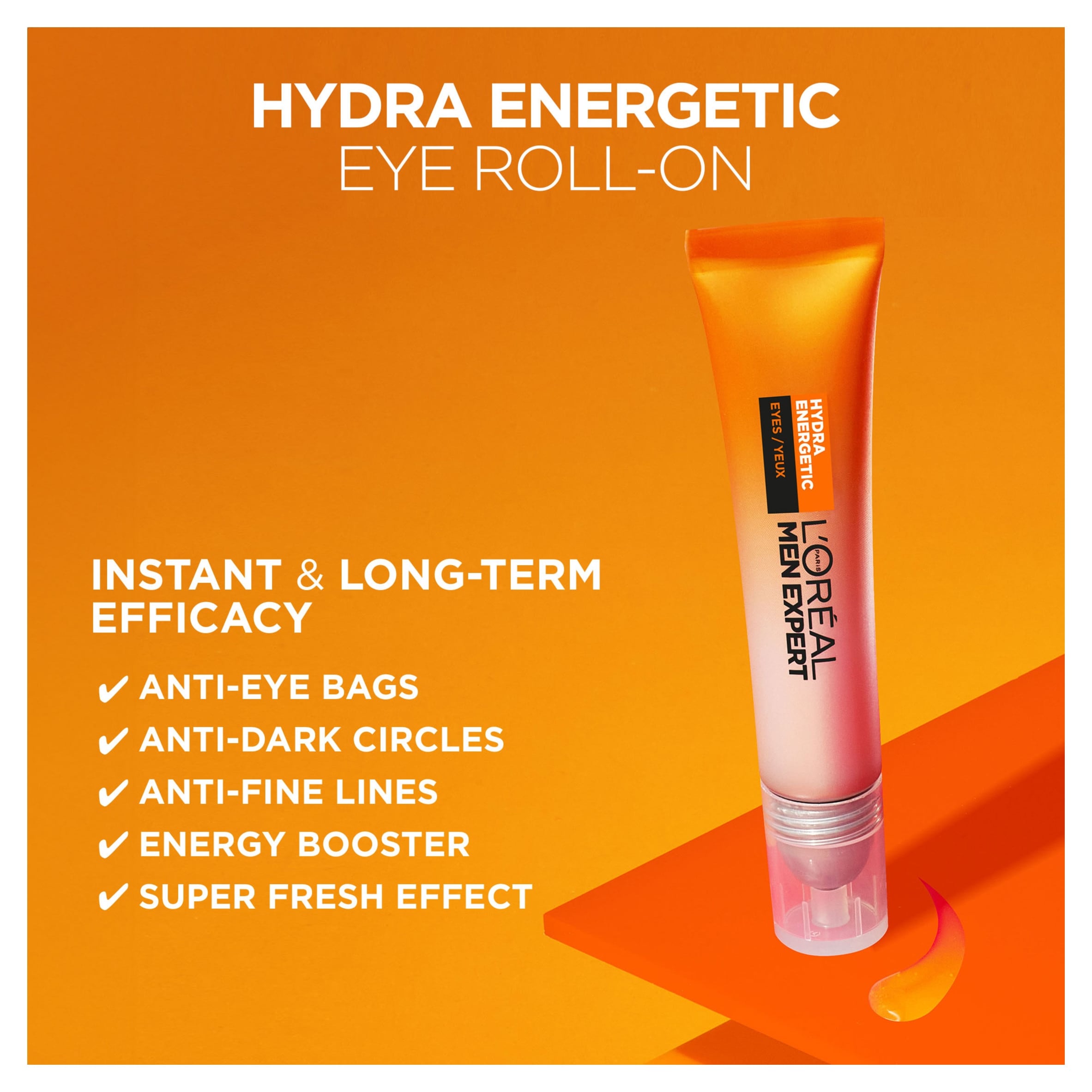 L'Oreal Men Expert Hydra Energetic Eye Roll-On 10ml thumbnail 3