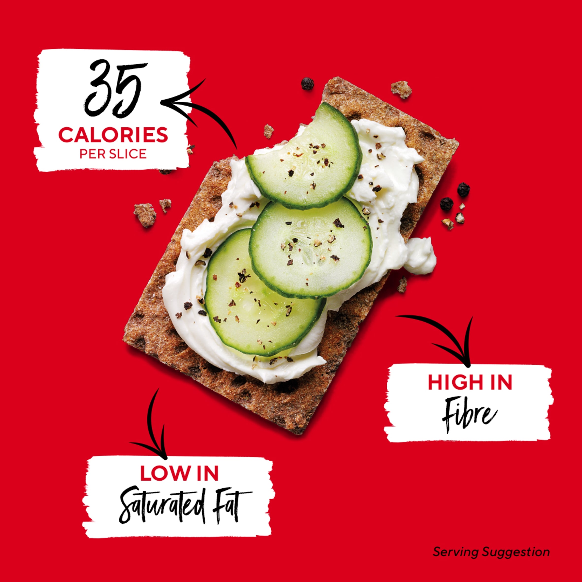 RYVITA Cracked Black Pepper Crispbread 200g thumbnail 3