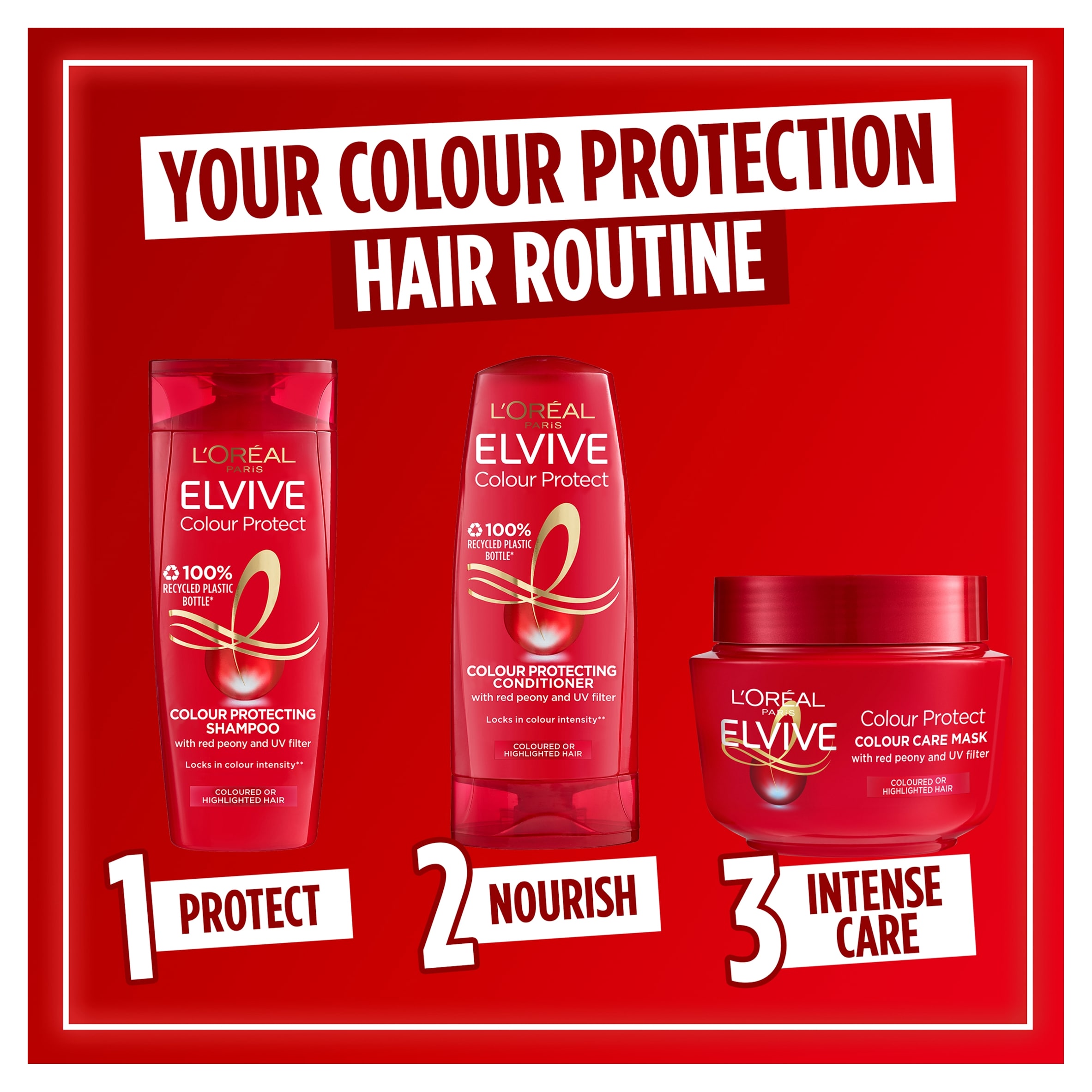 L'Oreal Paris Elvive Colour Protect Masque Serum 300Ml thumbnail 2
