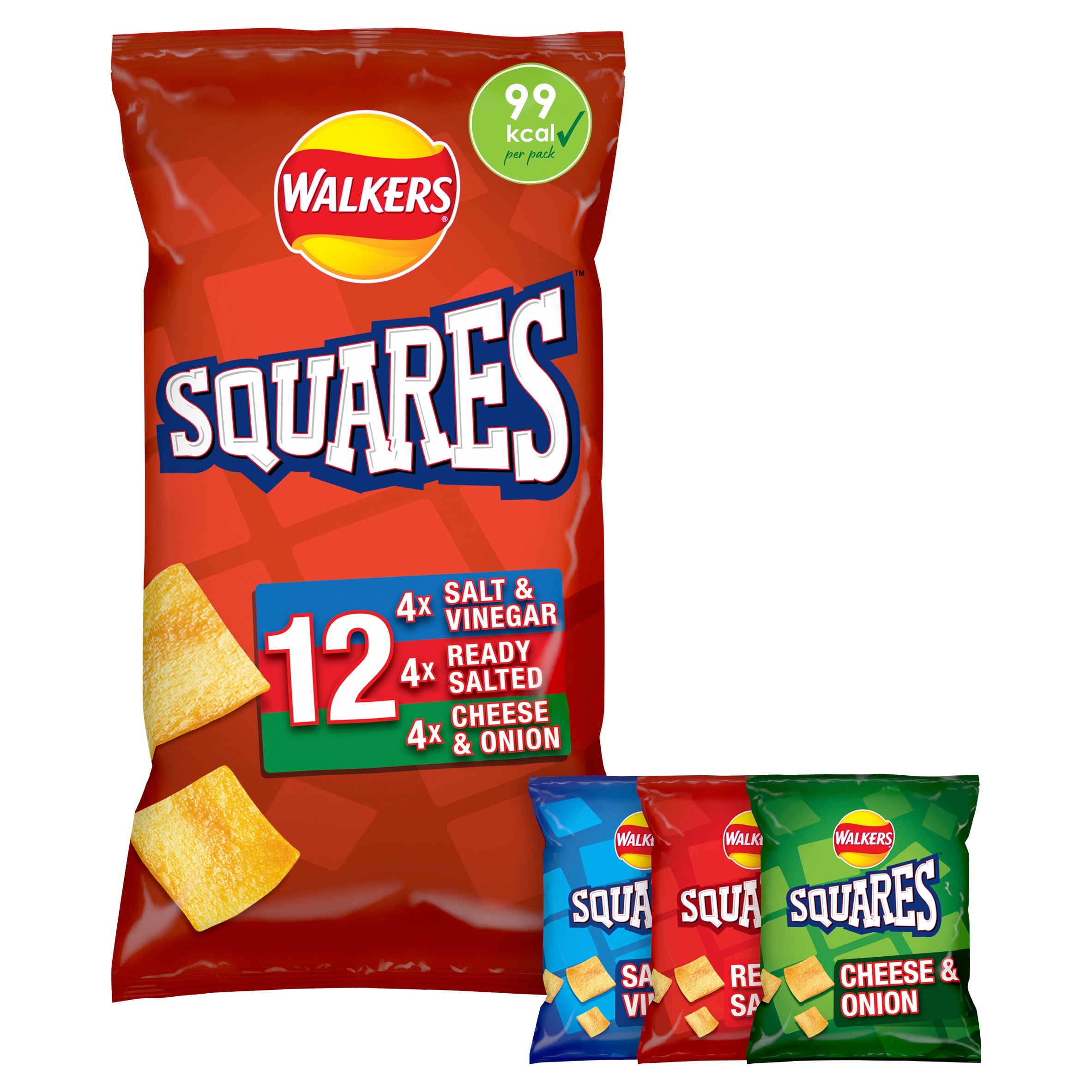 Walkers Squares Variety Multipack Snacks