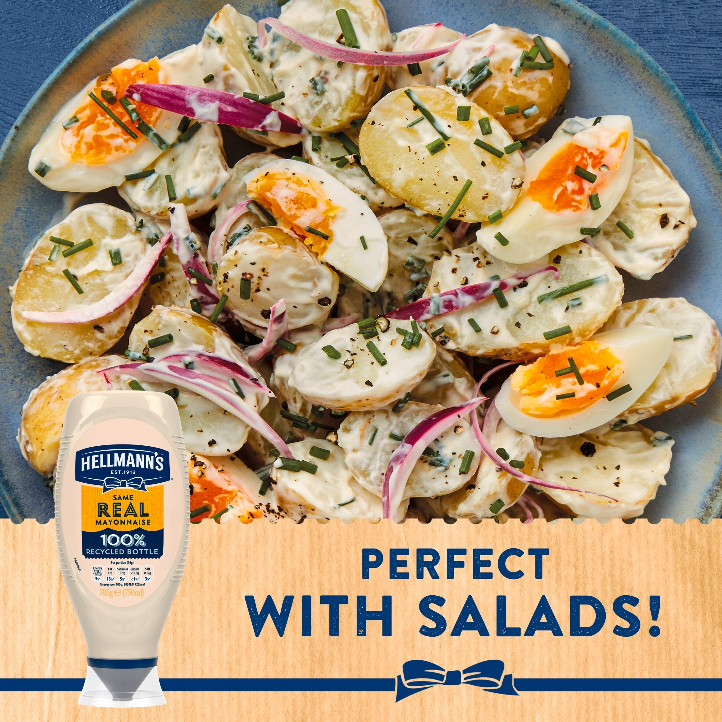 Hellmann's Real Mayonnaise Squeezy 750ml thumbnail 3