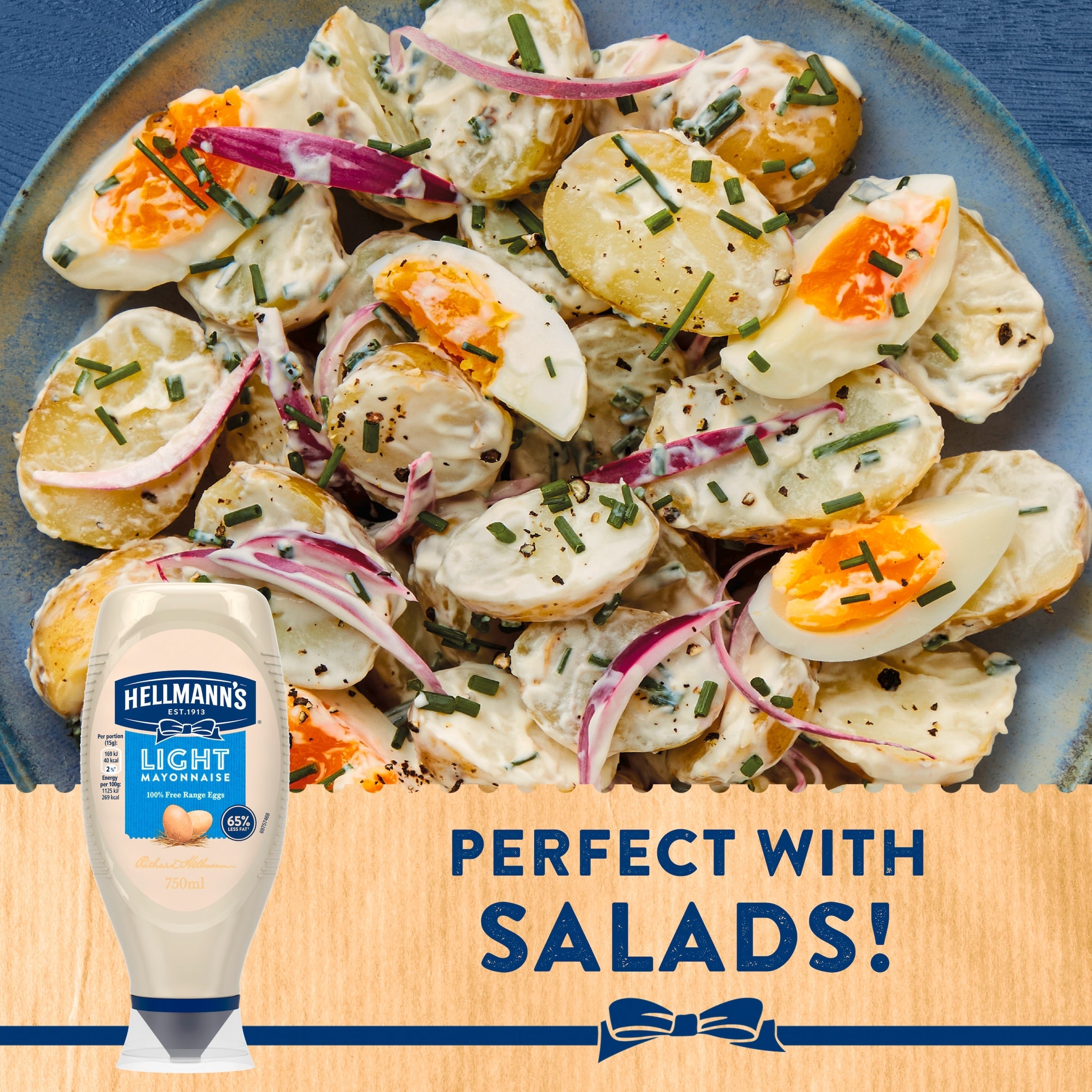 Hellmann's Light Mayonnaise Squeezy 750ml thumbnail 4