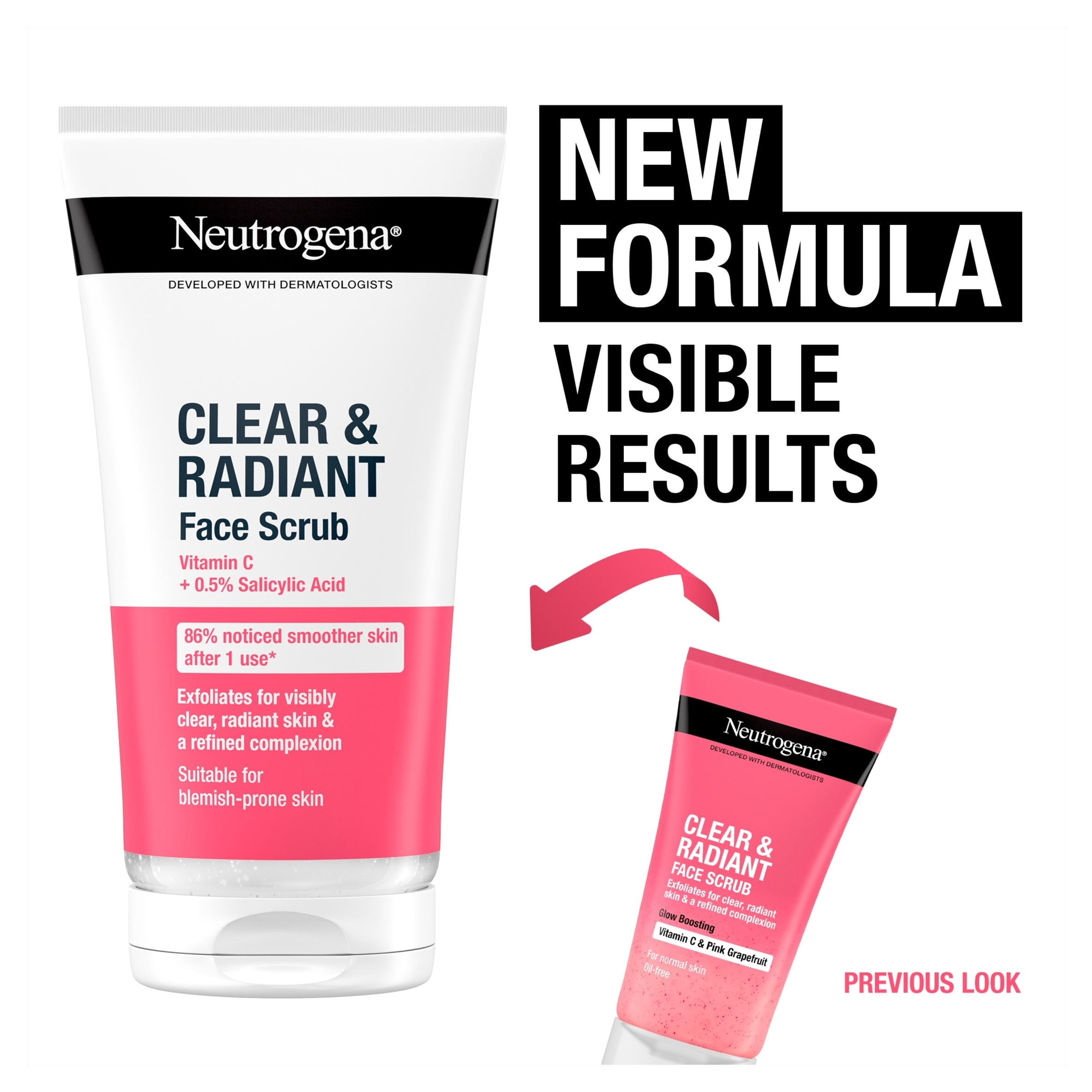 Neutrogena Clear and Radiant Face Scrub 150ml thumbnail 3