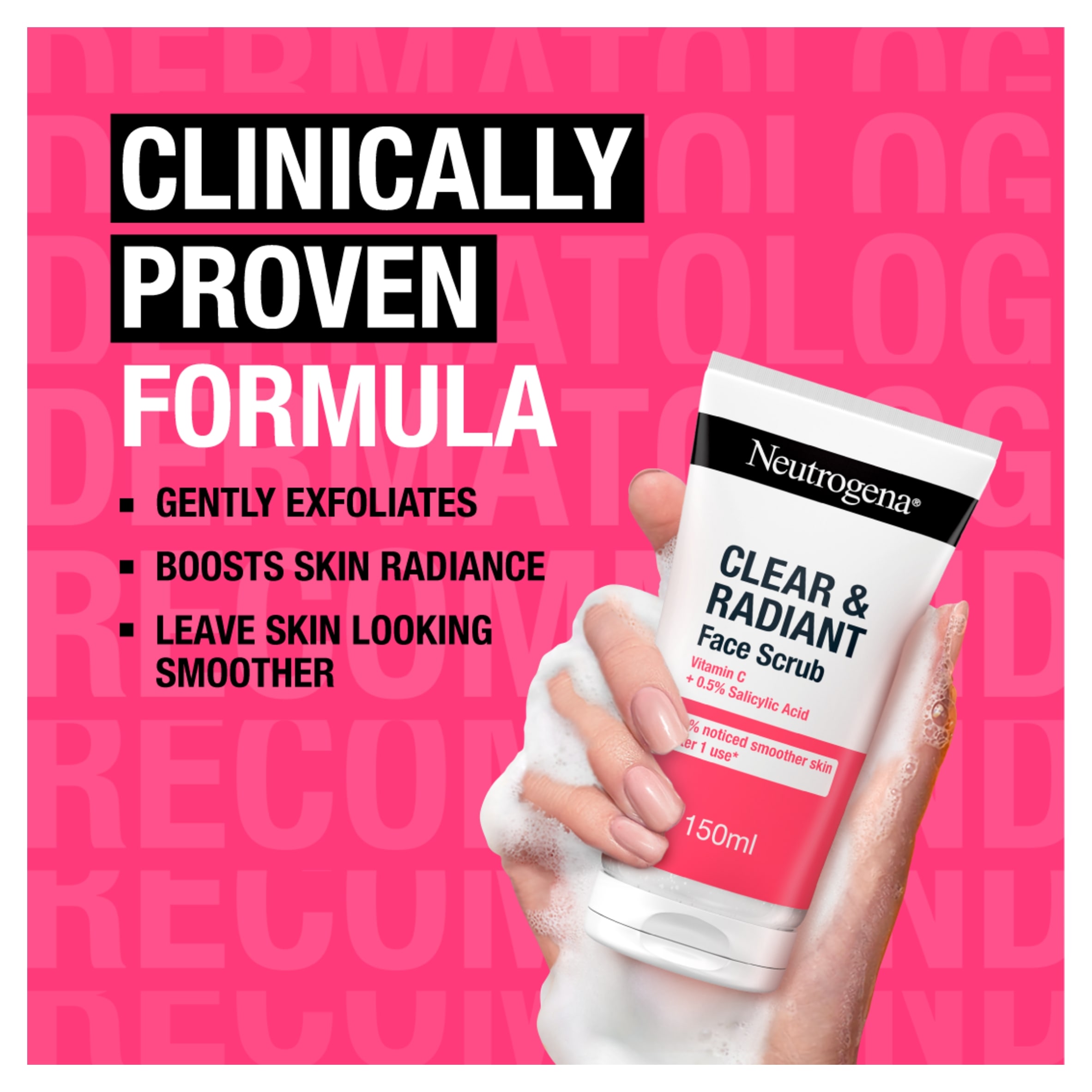 Neutrogena Clear and Radiant Face Scrub 150ml thumbnail 4