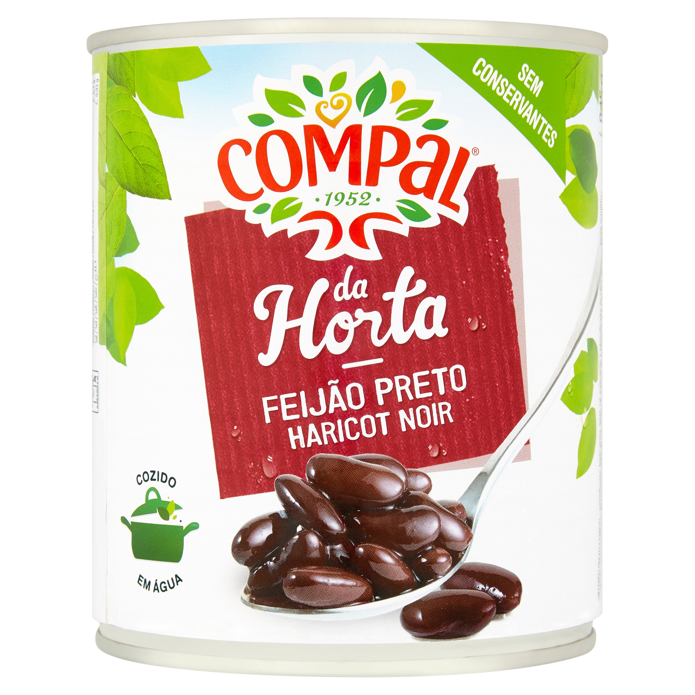 Compal Black Beans In Tin/Preto 845G
