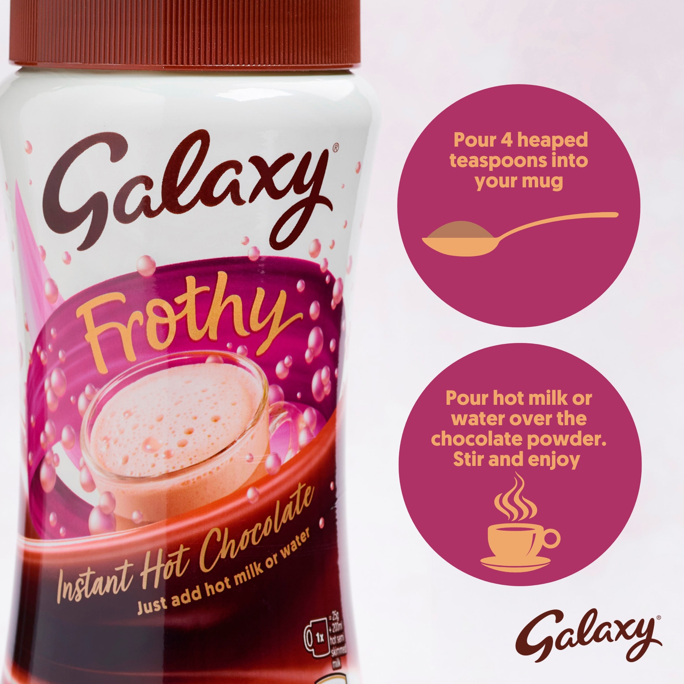 Galaxy Frothy Hot Chocolate Drink 275G thumbnail 3