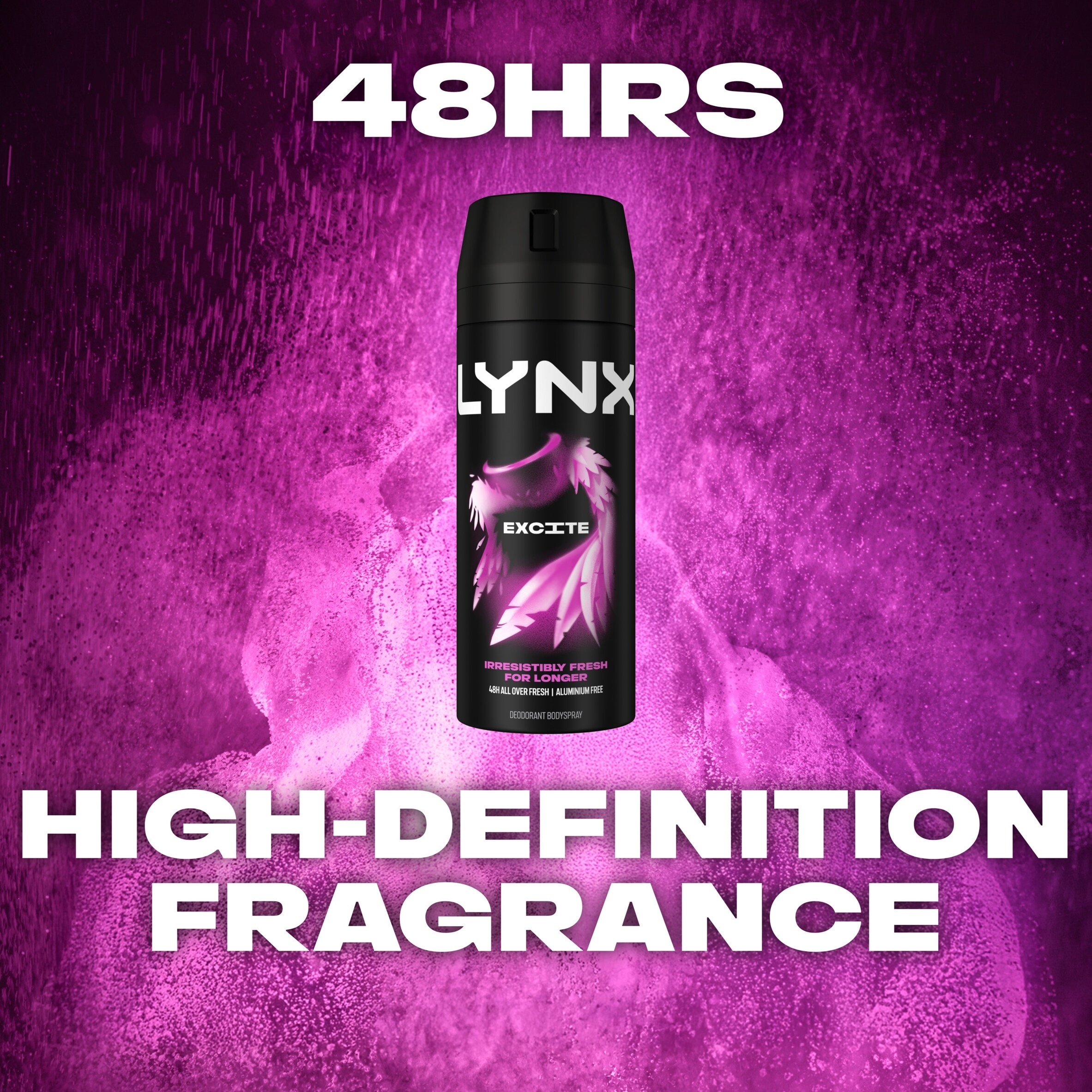 Lynx Excite 48h Deodorant Bodyspray for Men 150ml thumbnail 4