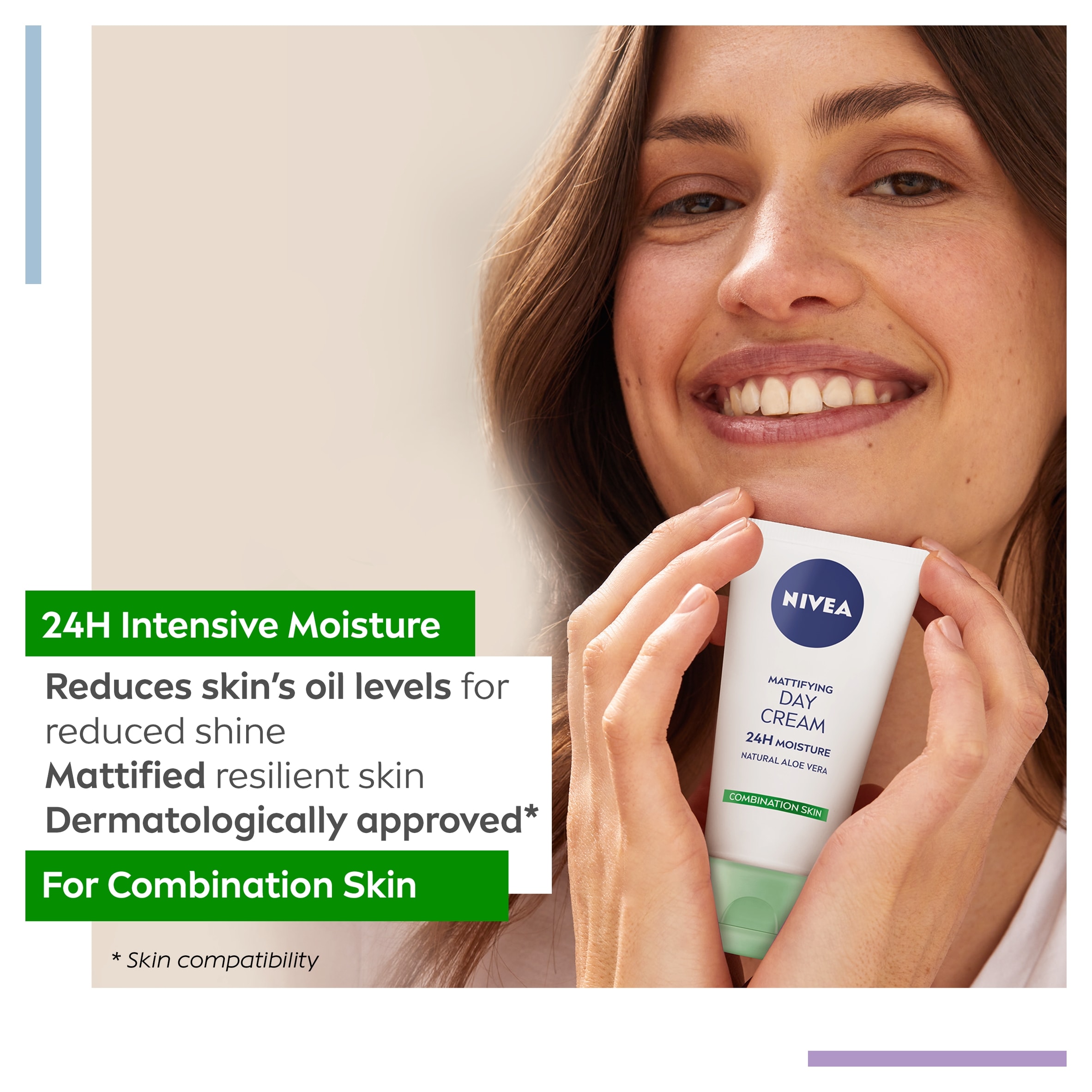NIVEA Mattifying Day Cream Moisturiser Combination Skin 50ml thumbnail 2
