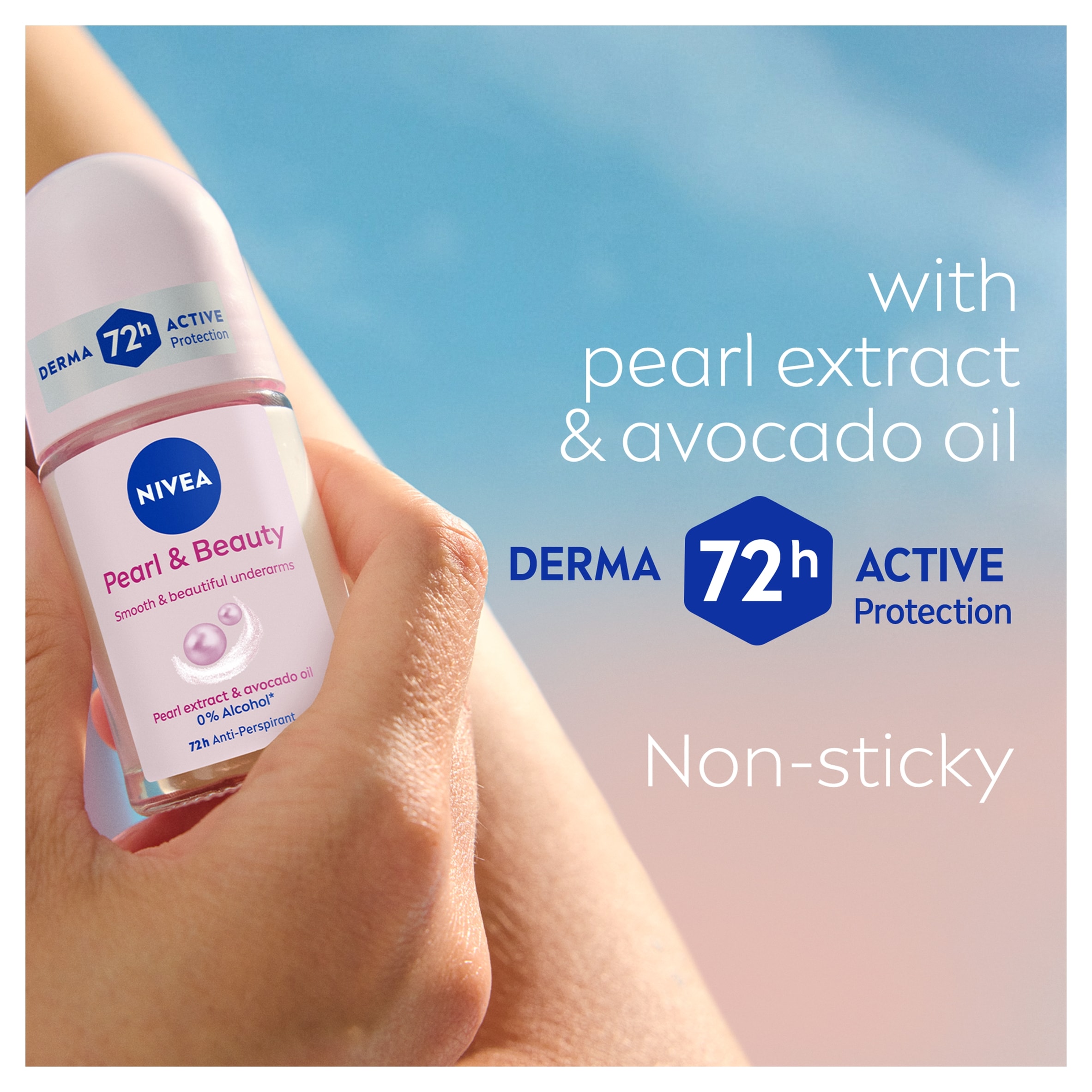 NIVEA Pearl & Beauty Anti-Perspirant Deodorant Roll-On 25ml thumbnail 2