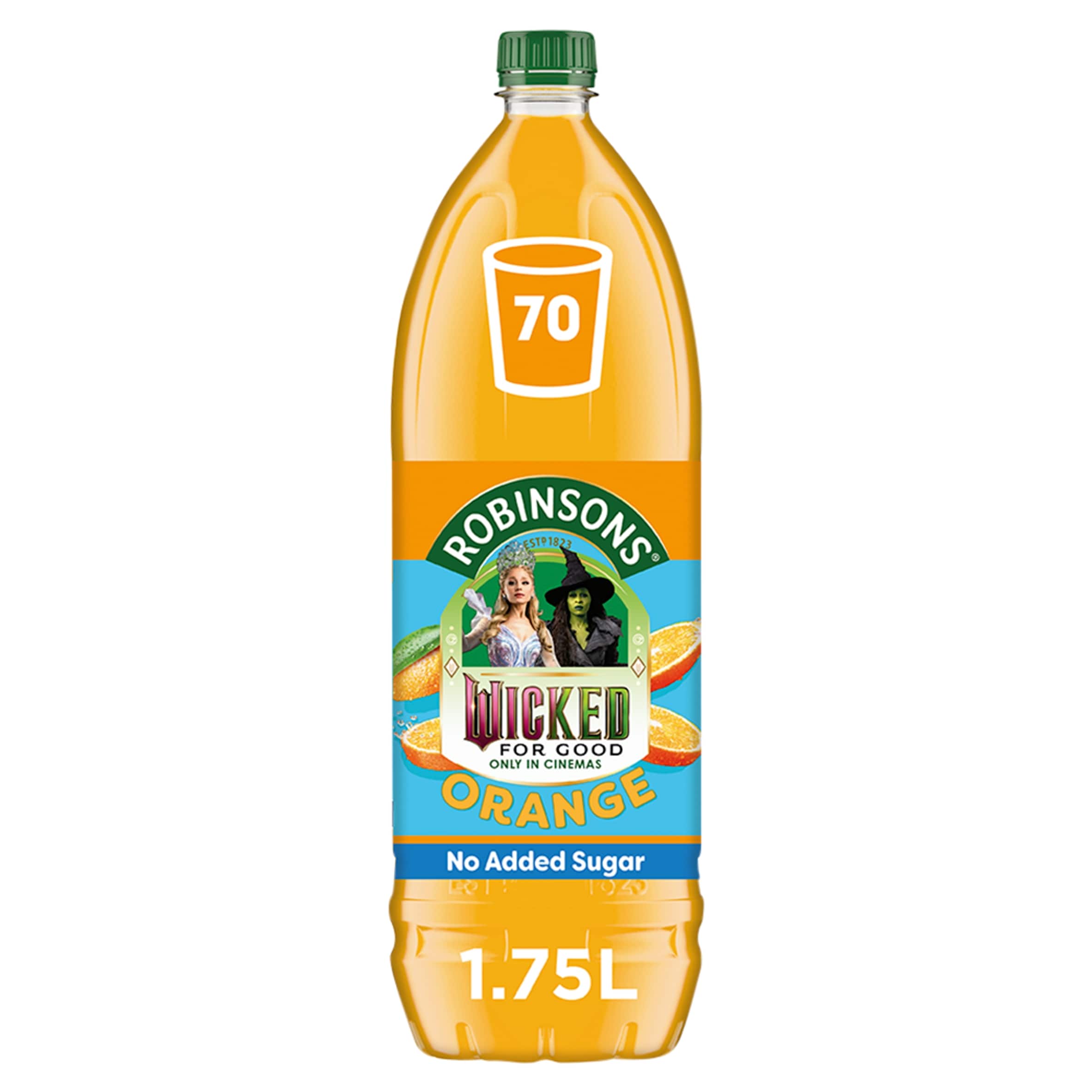 Robinsons Double Strength Orange No Added Sugar Squash 1.75L