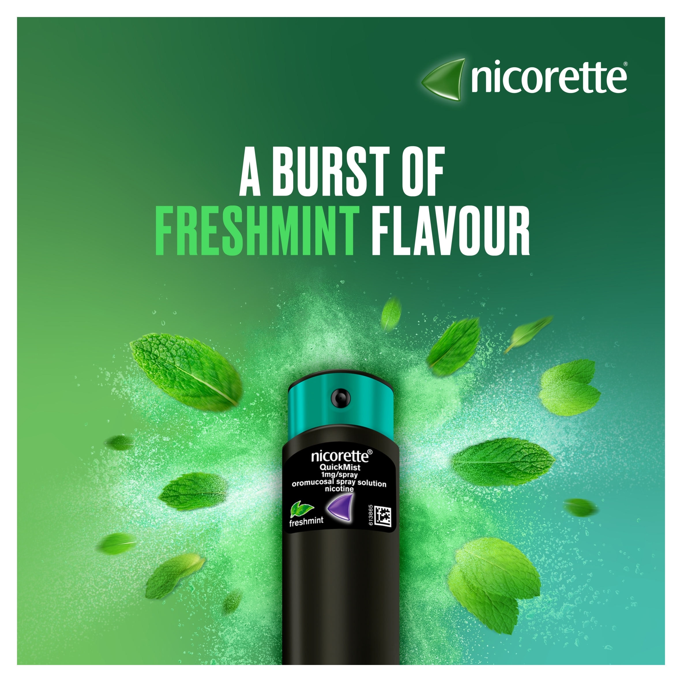 Nicorette QuickMist Duo Nicotine Mouthspray - Freshmint 2 x 150 sprays 1mg thumbnail 3