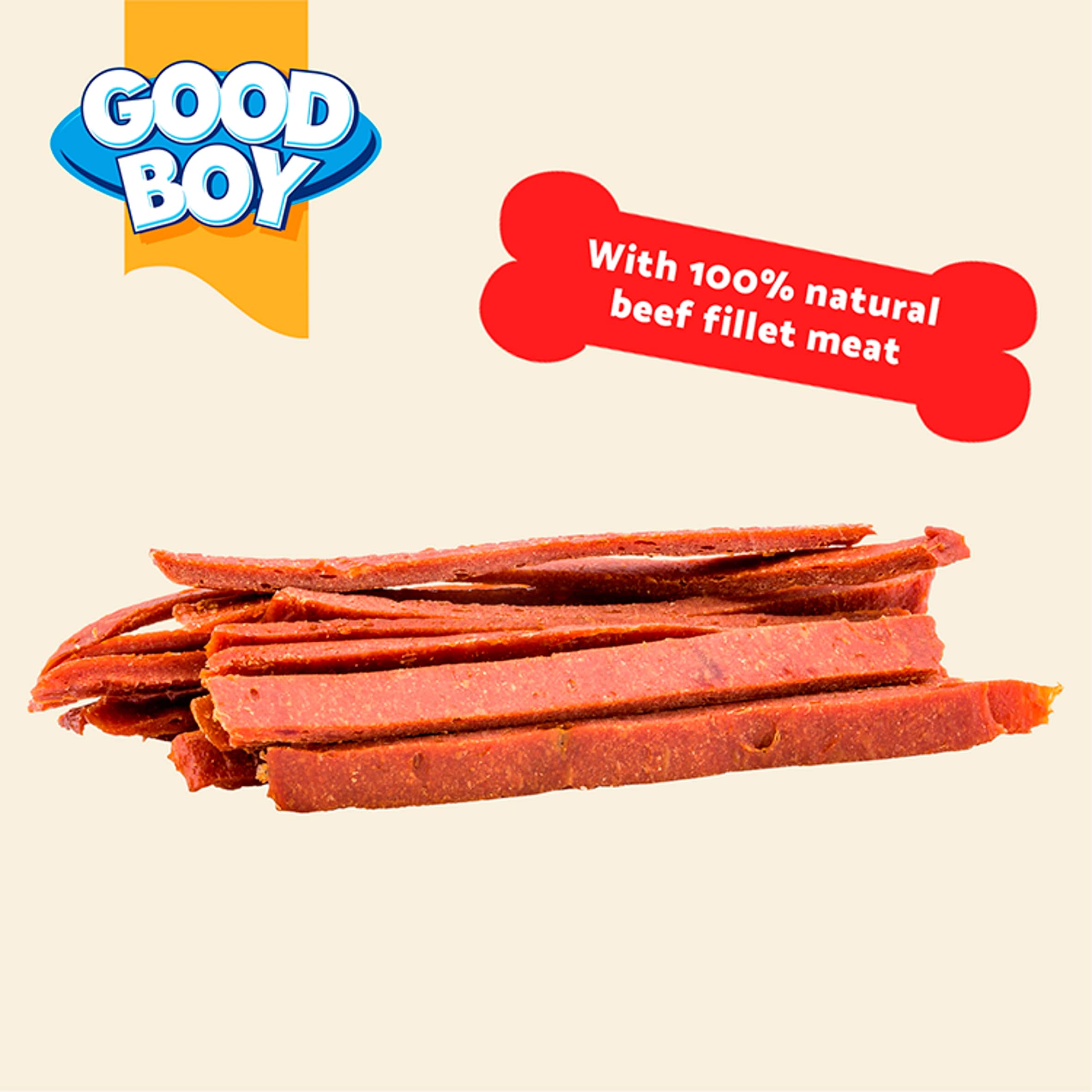 Good Boy Wagtastic Dog Treats Beef Fillets 80g thumbnail 3