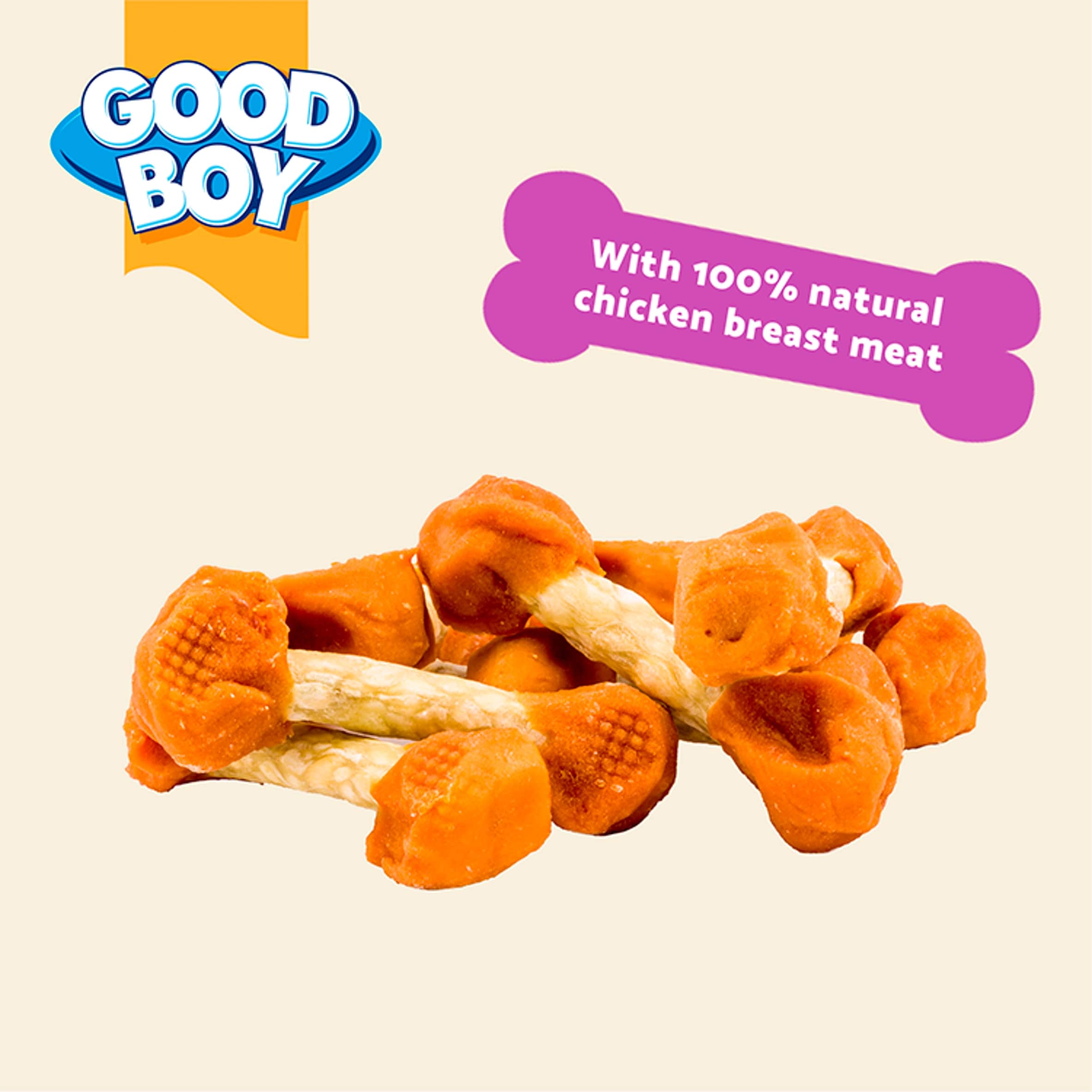 Good Boy Wagtastic Dog Treats Chicken Dumbbells 90g thumbnail 3