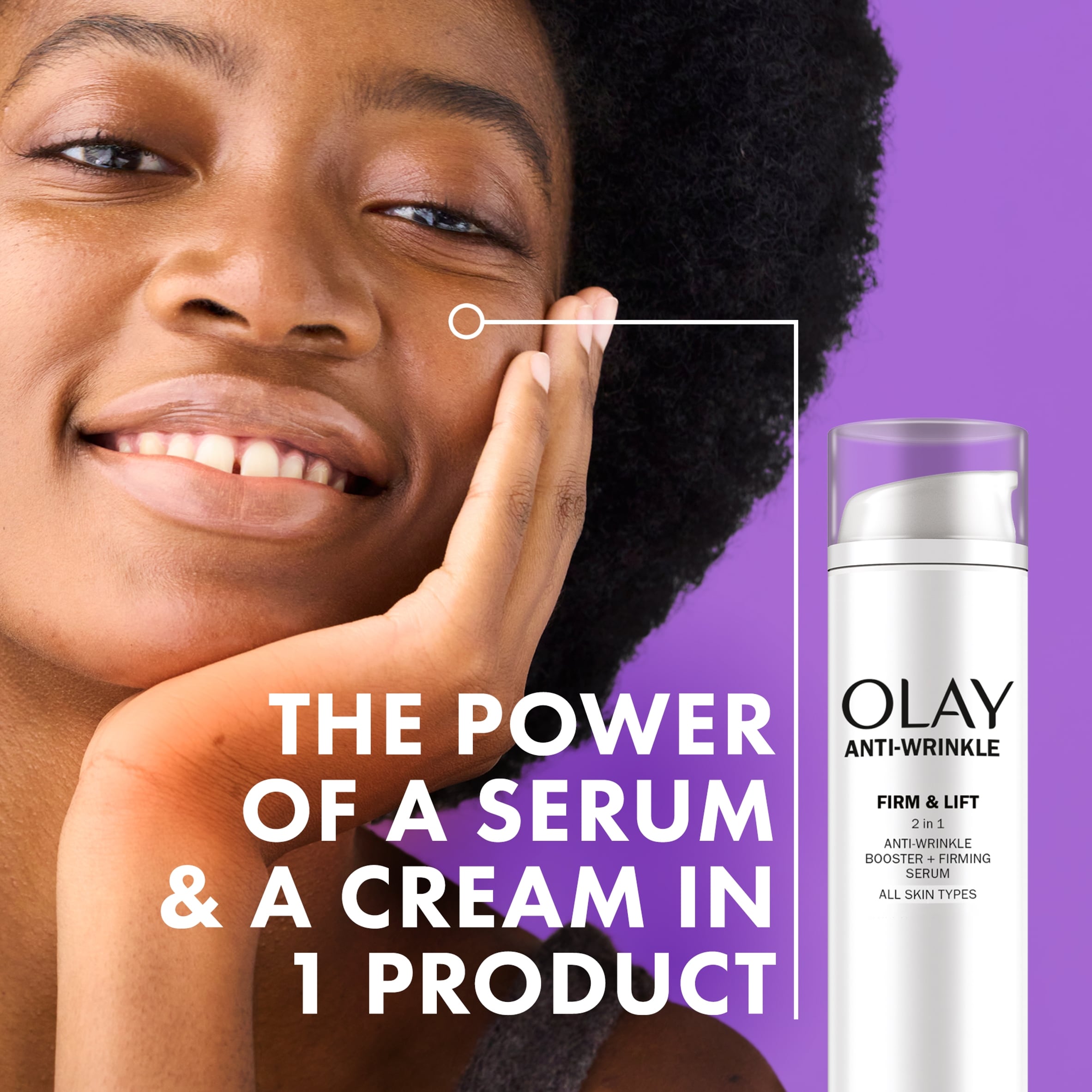 Olay Anti-Wrinkle Firm & Lift 2in1 Booster + Firming Serum 50ml thumbnail 2