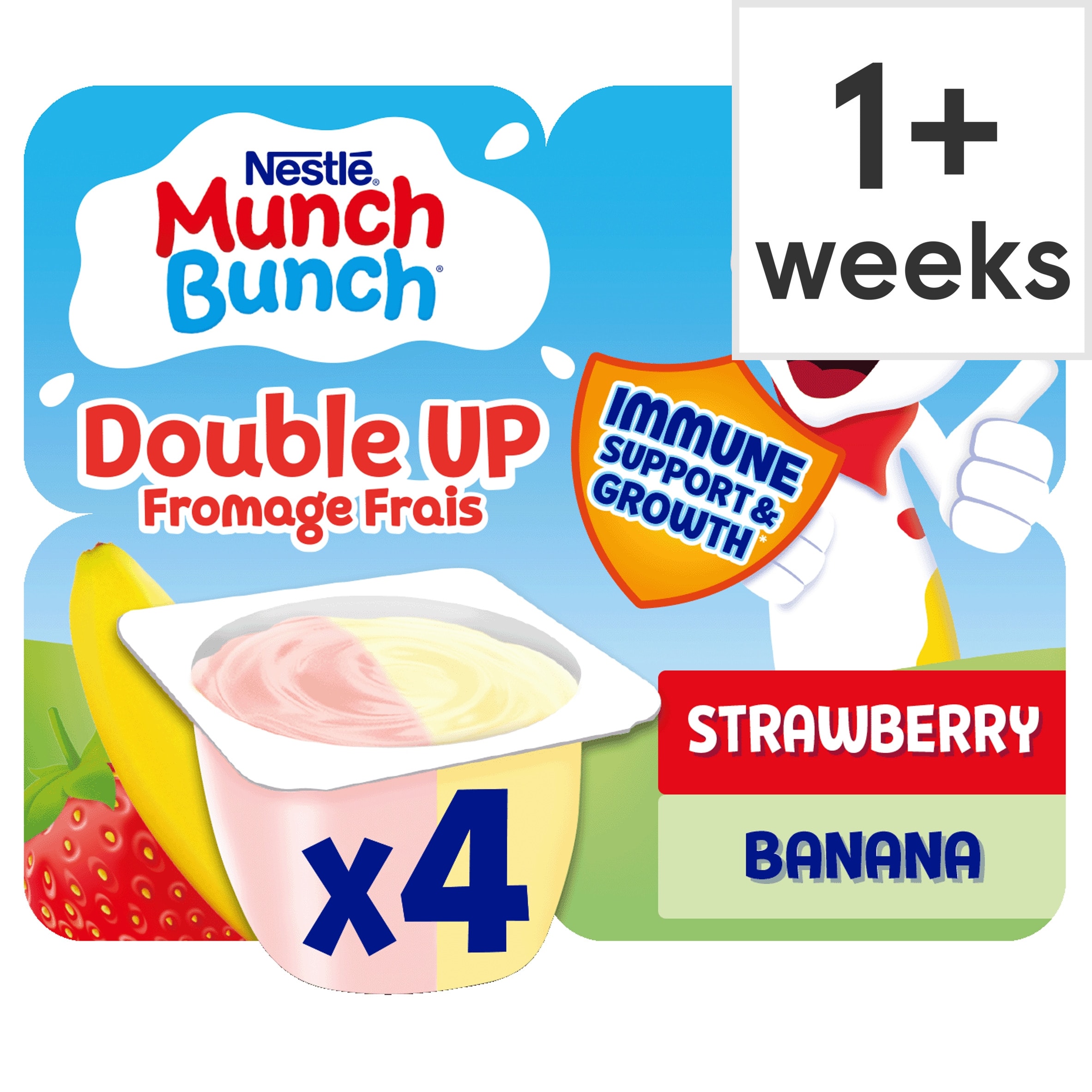 Munch Bunch Double Up Fromage Frais Strawberry & Banana