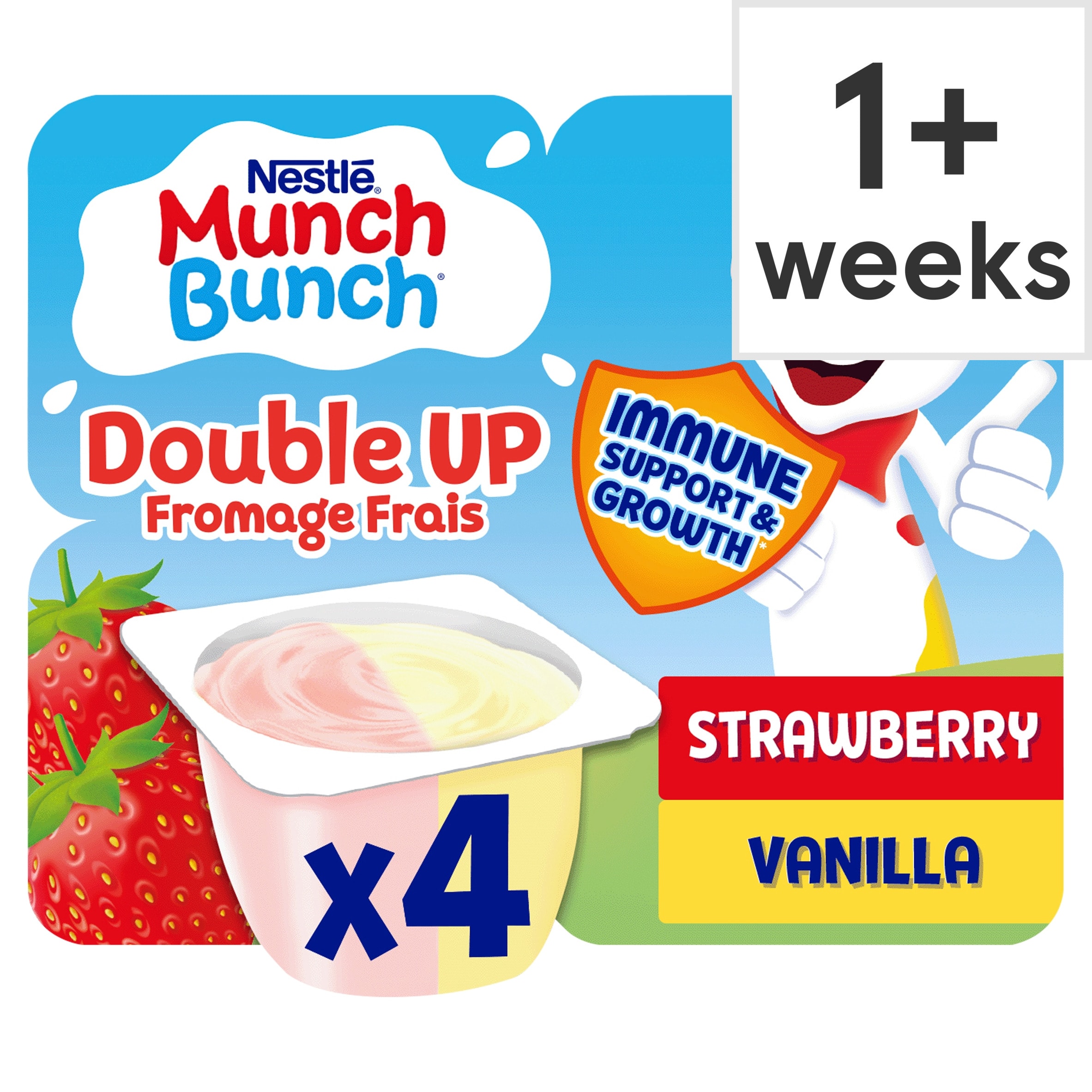 Munch Bunch Double Up Fromage Frais Strawberry & Vanilla 
