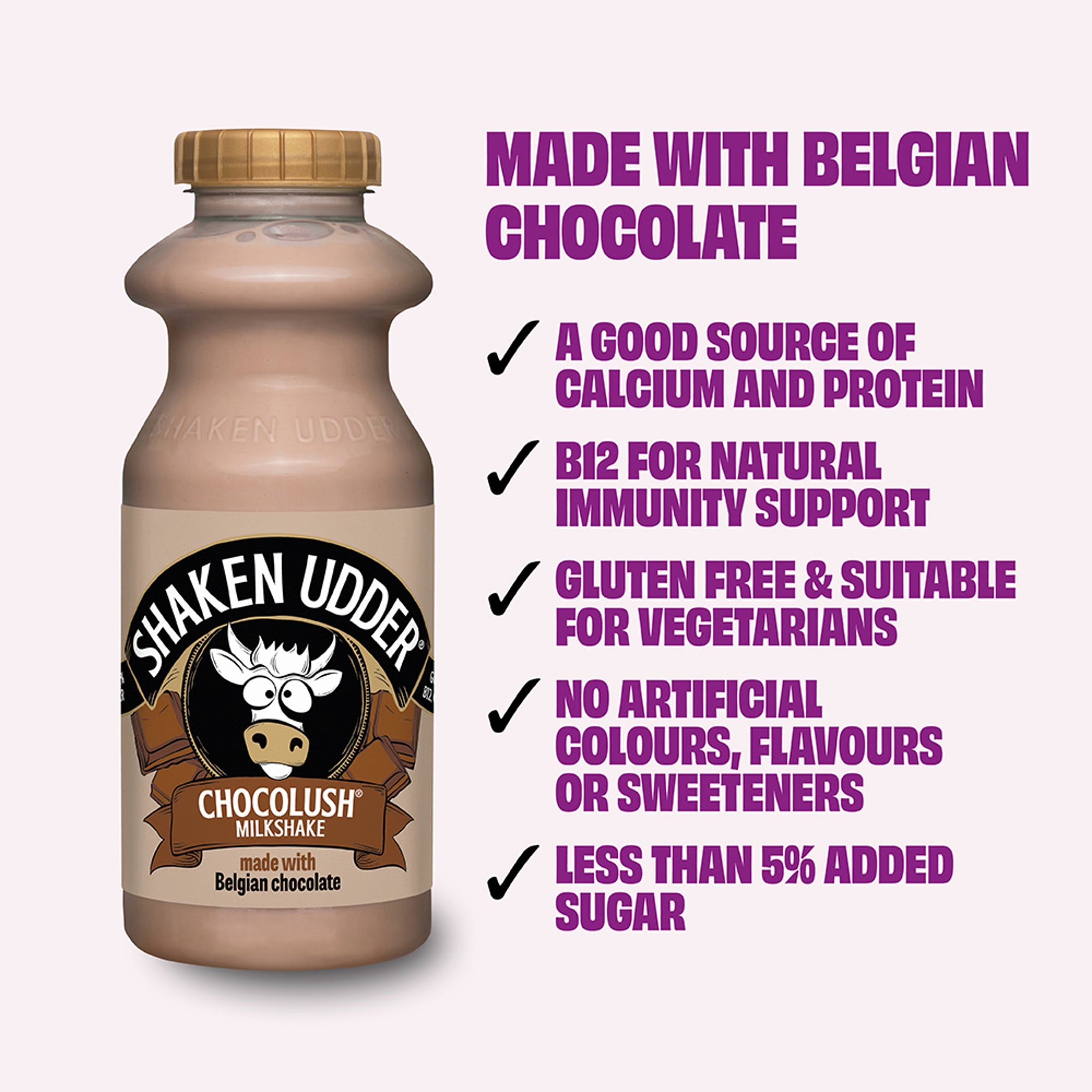 Shaken Udder Chocolush Milkshake 330Ml thumbnail 2