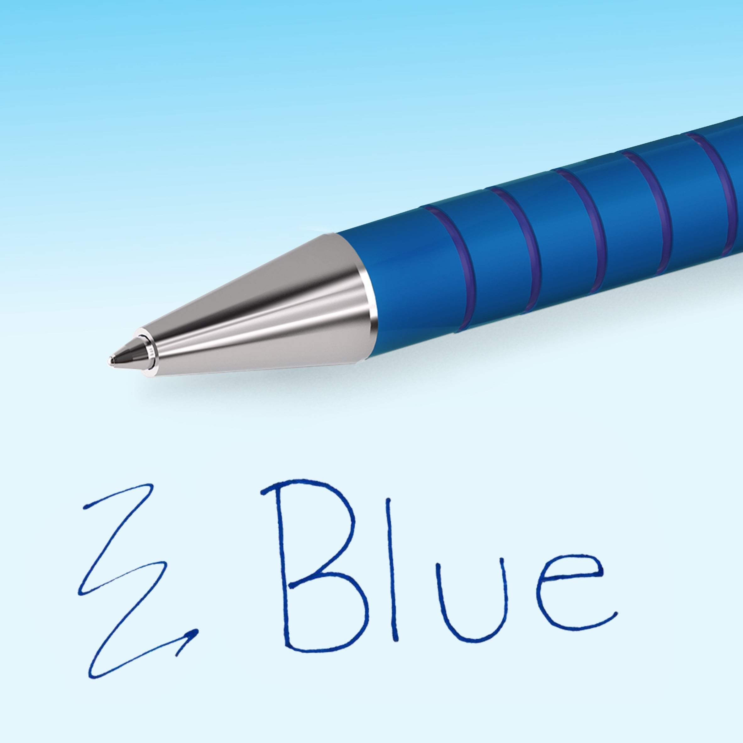 Paper Mate Flexgrip Ultra Ballpoint Pens, Blue, 5 Count thumbnail 3