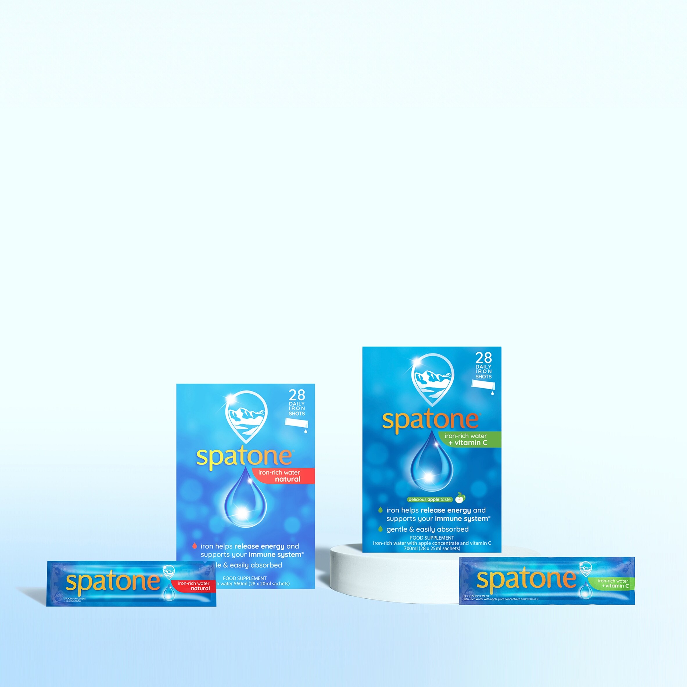 Spatone Liquid Iron Supplement with Vitamin C - Apple Sachets 28s thumbnail 4