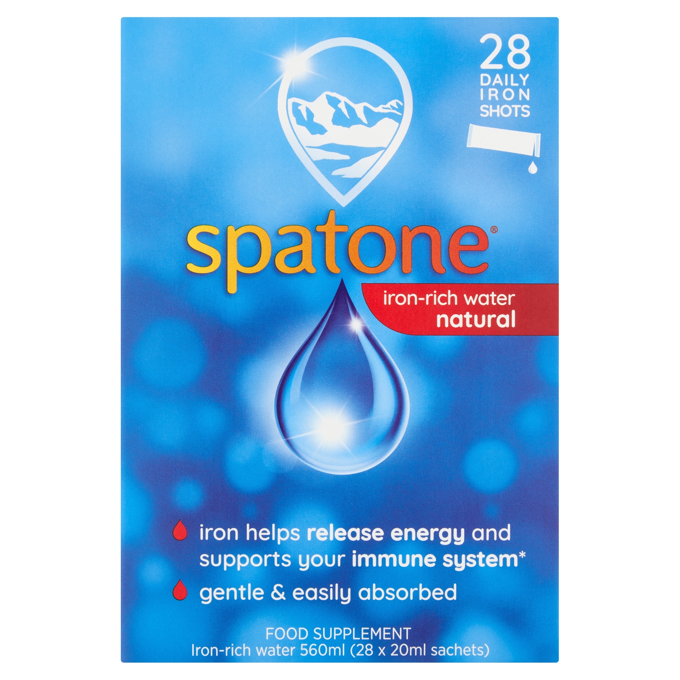 Spatone Daily Iron Shots Sachets 28 days