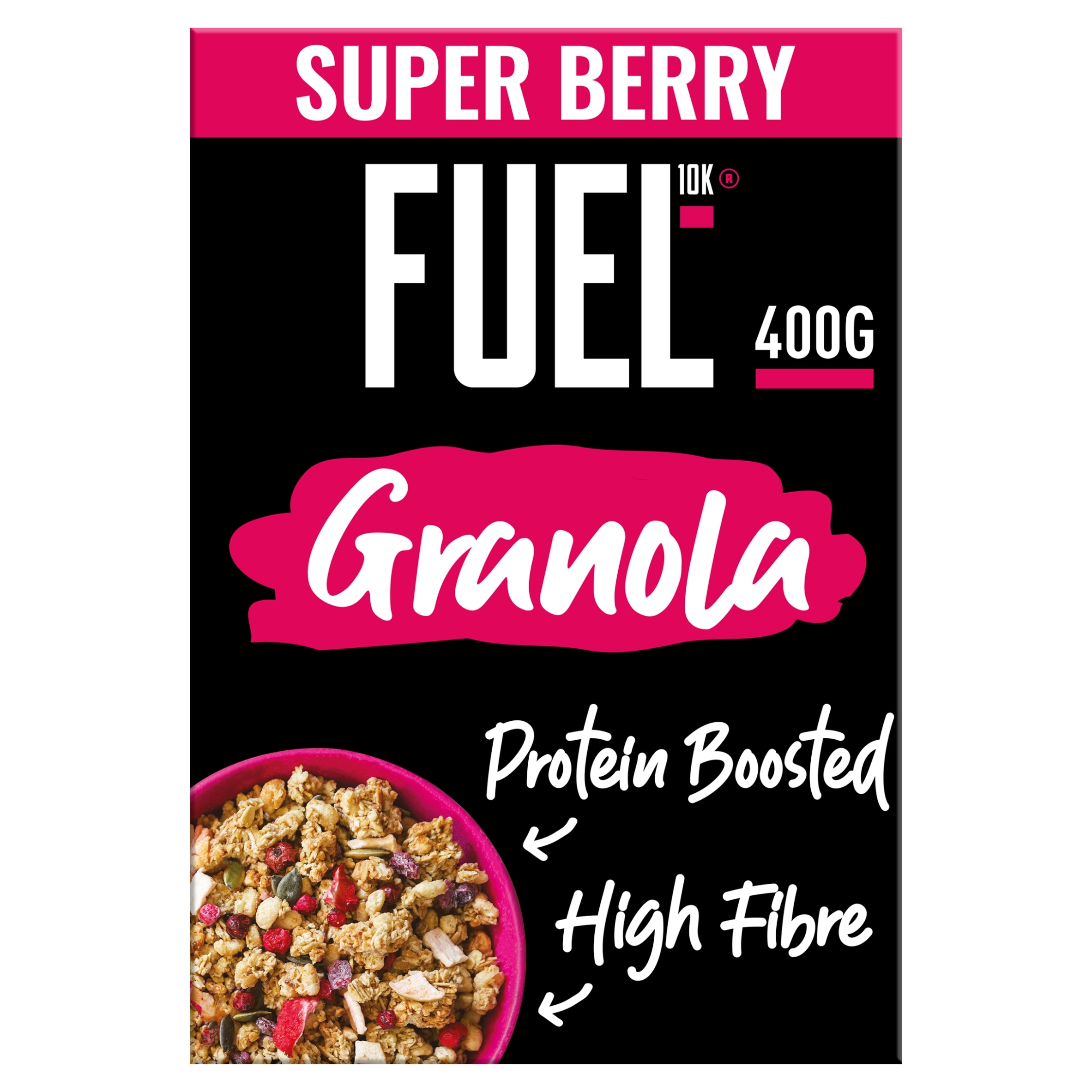 FUEL 10K Super Berry Protein Granola Breakfast Cereal