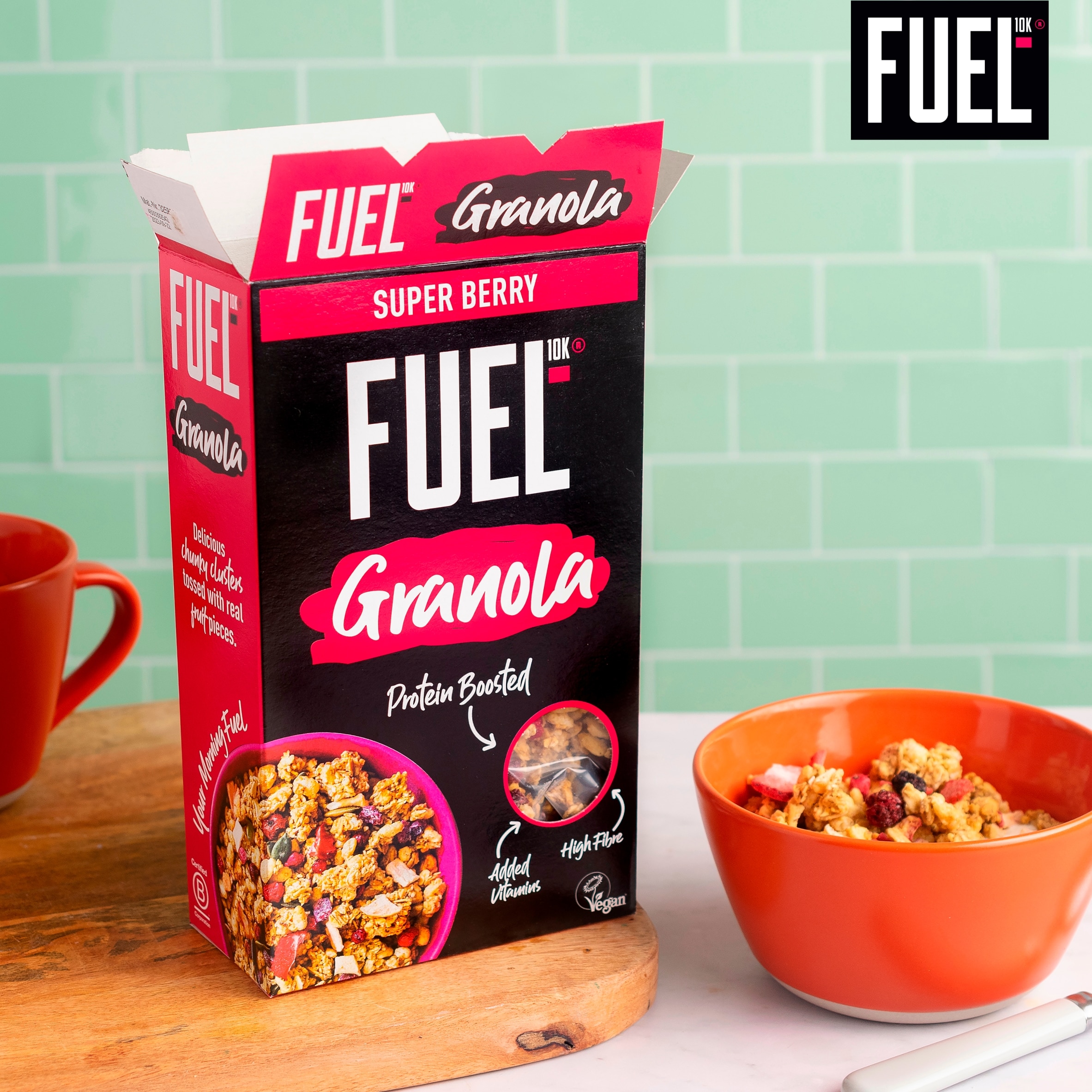 FUEL10K Super Berry Protein Granola Breakfast Cereal 400g thumbnail 3