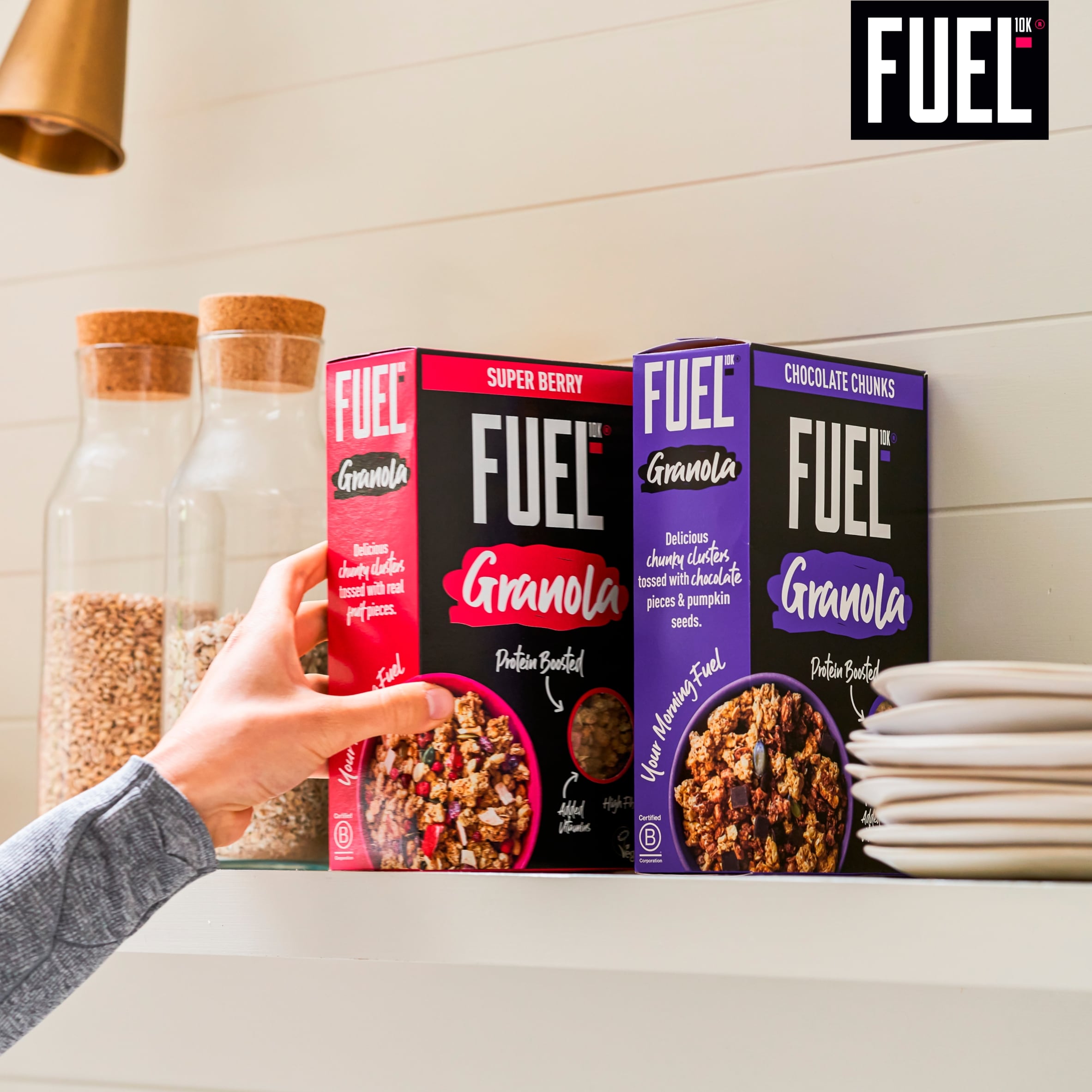 FUEL10K Super Berry Protein Granola Breakfast Cereal 400g thumbnail 5
