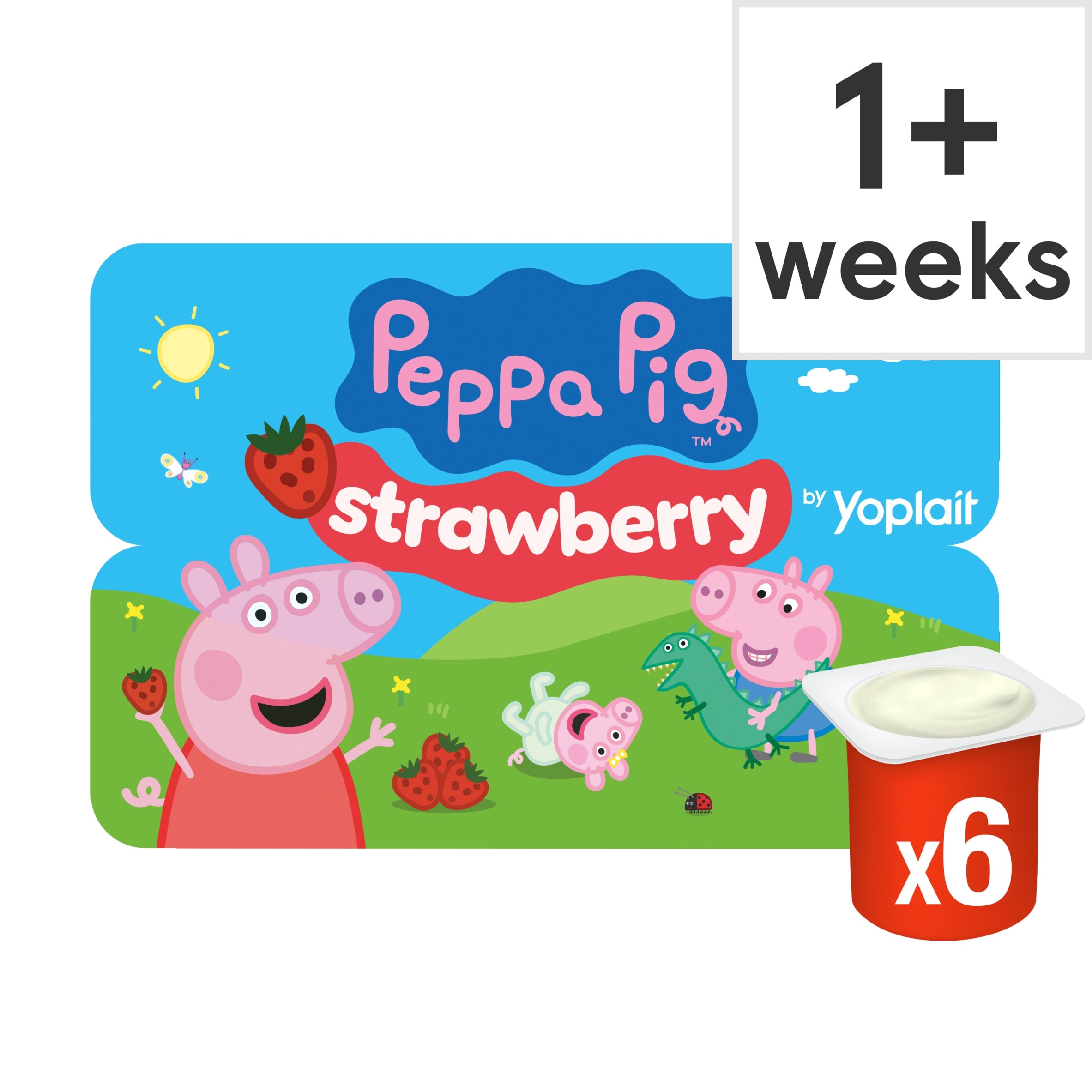 Peppa Pig Kids Strawberry Yoghurt Pots