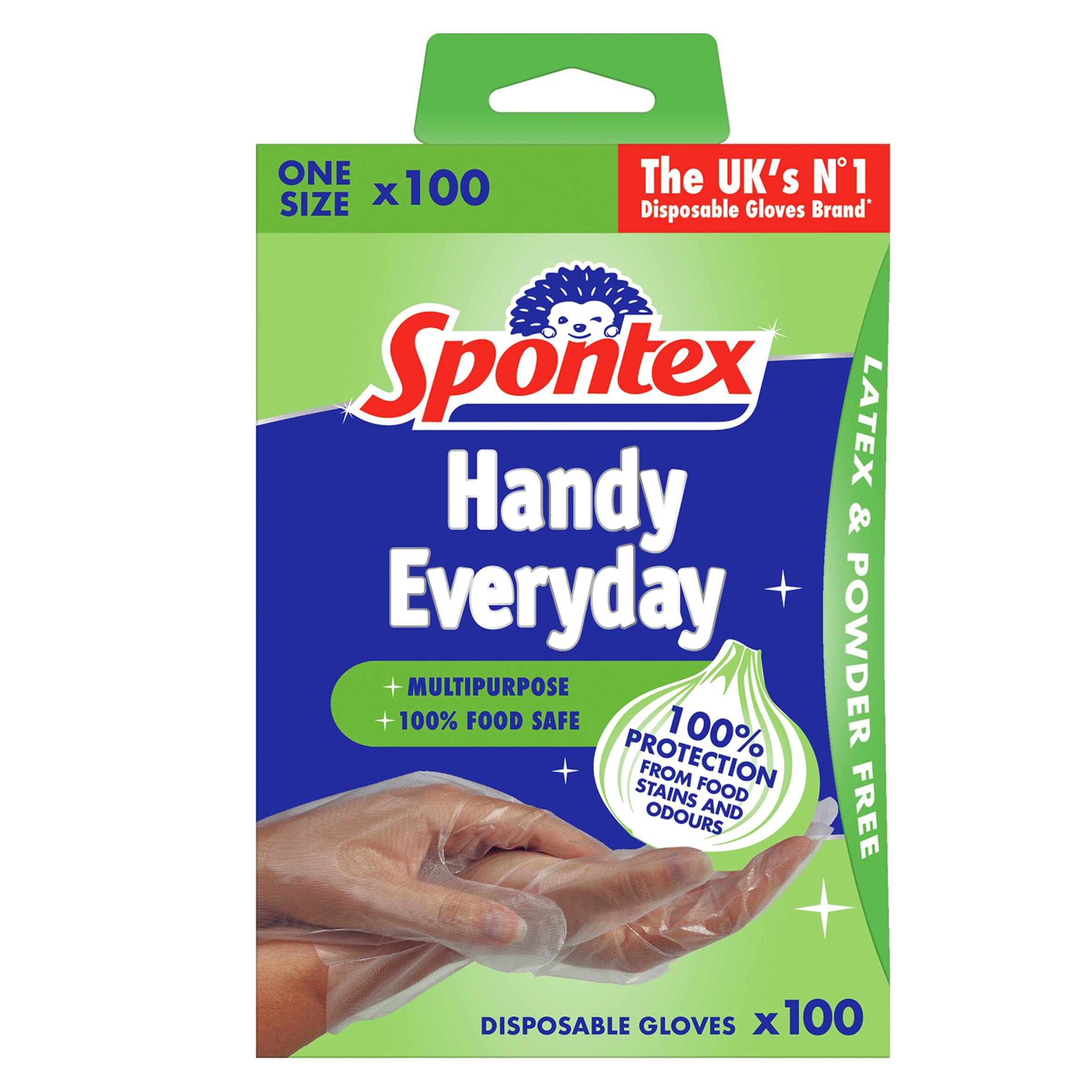 Spontex Handy Multi-Purpose Disposable Gloves Latex Free & Powder Free
