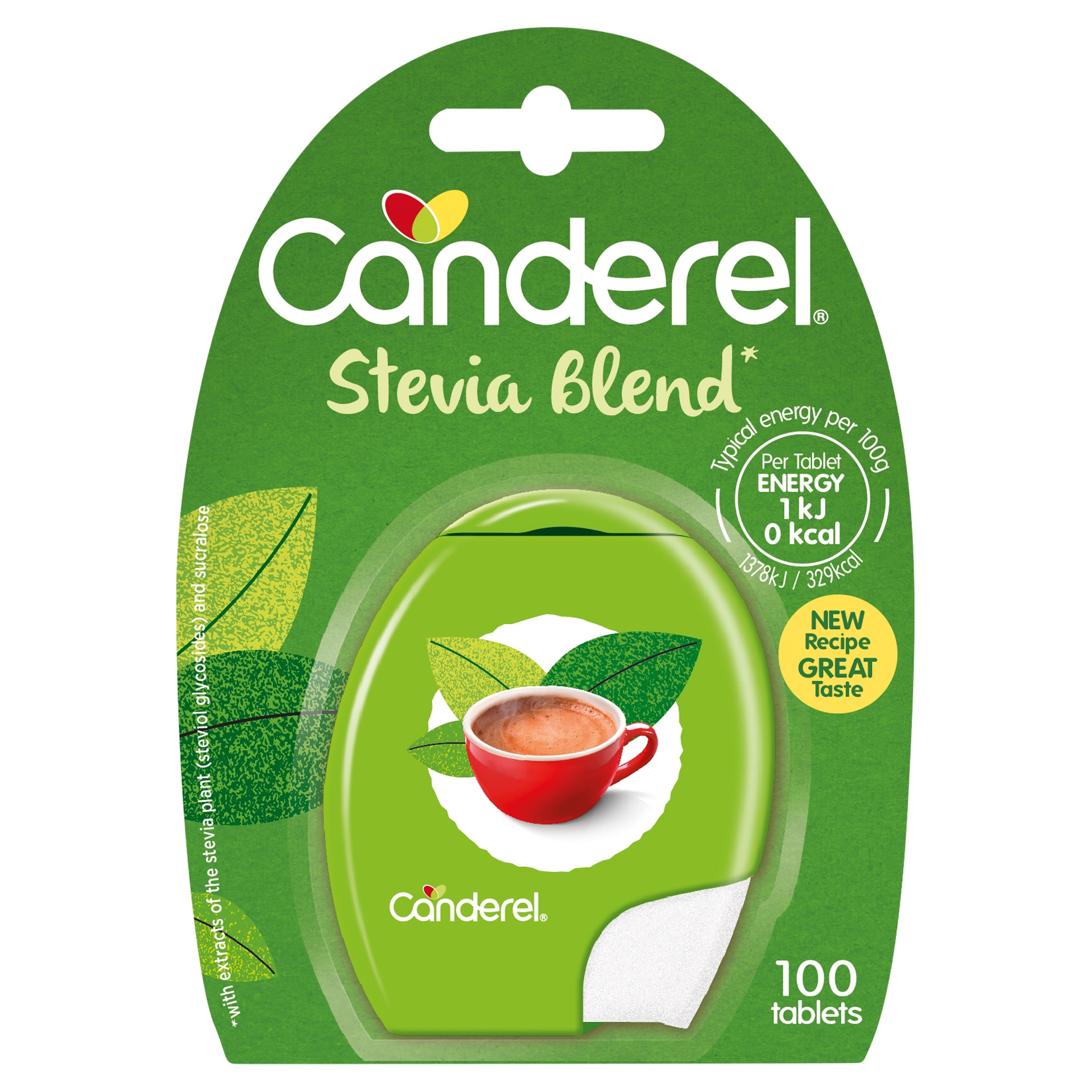 Green Canderel Stevia 100 Pack