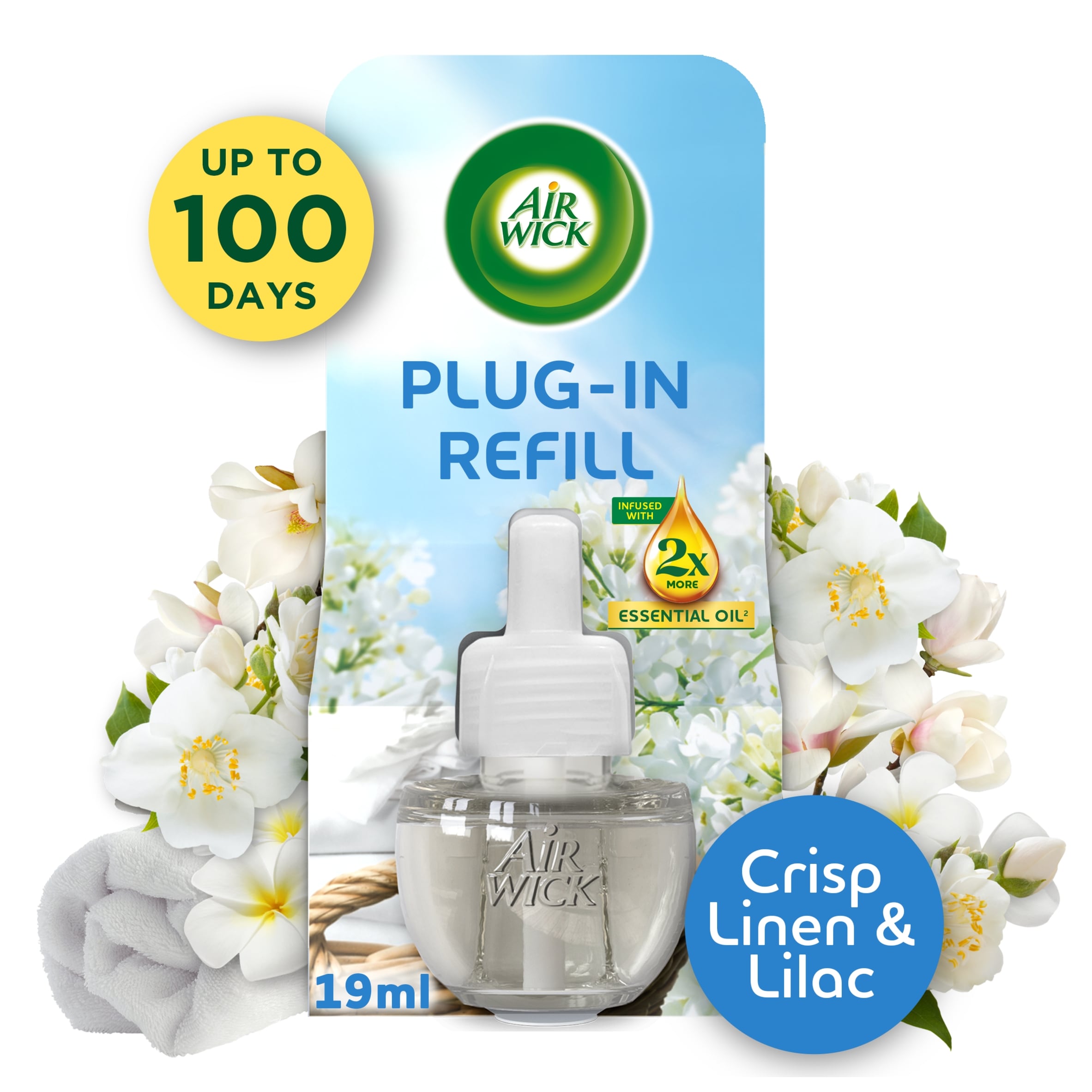 Airwick Crisp Linen & Lilac Plug In Refill