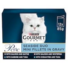 GOURMET Perle Seaside Duo in Gravy Wet Cat Food 12x85g