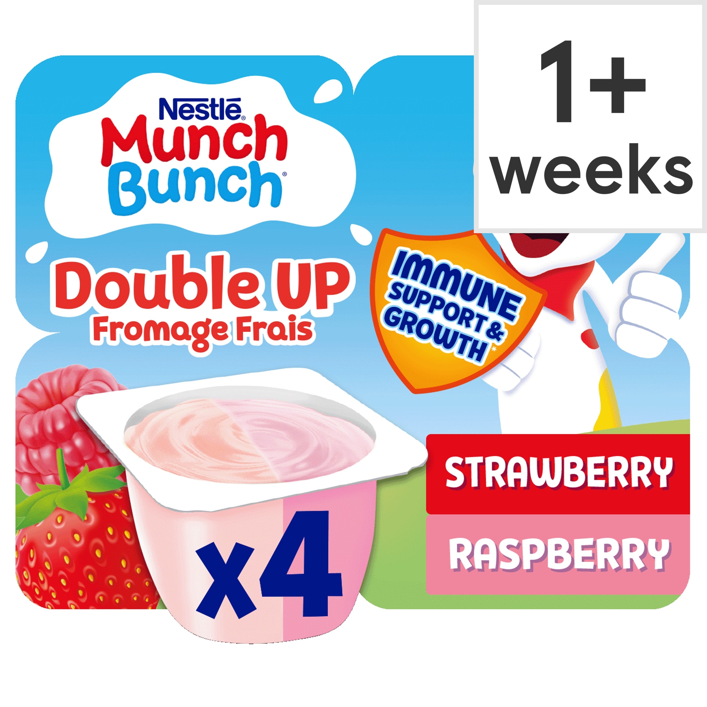 Munch Bunch Double Up Fromage Frais Strawberry & Raspberry