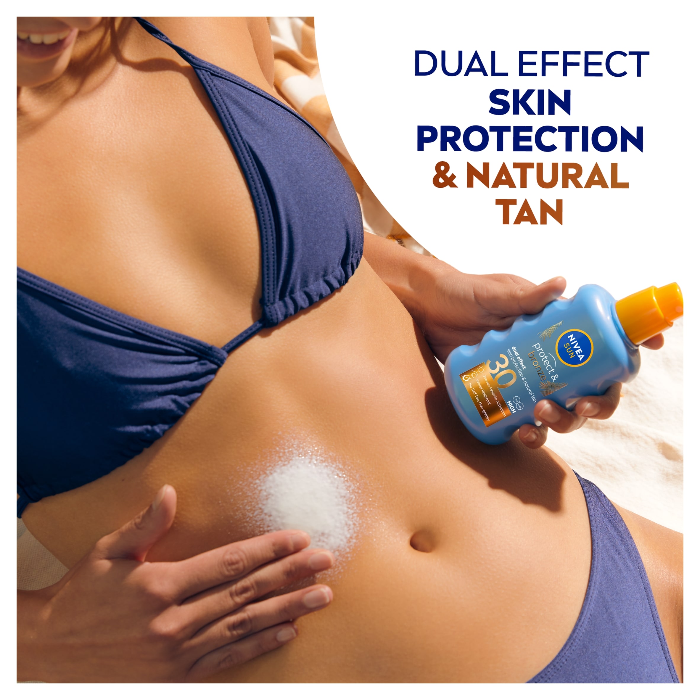 Nivea Sun Spray Protect And Bronze Spf30 200Ml thumbnail 2