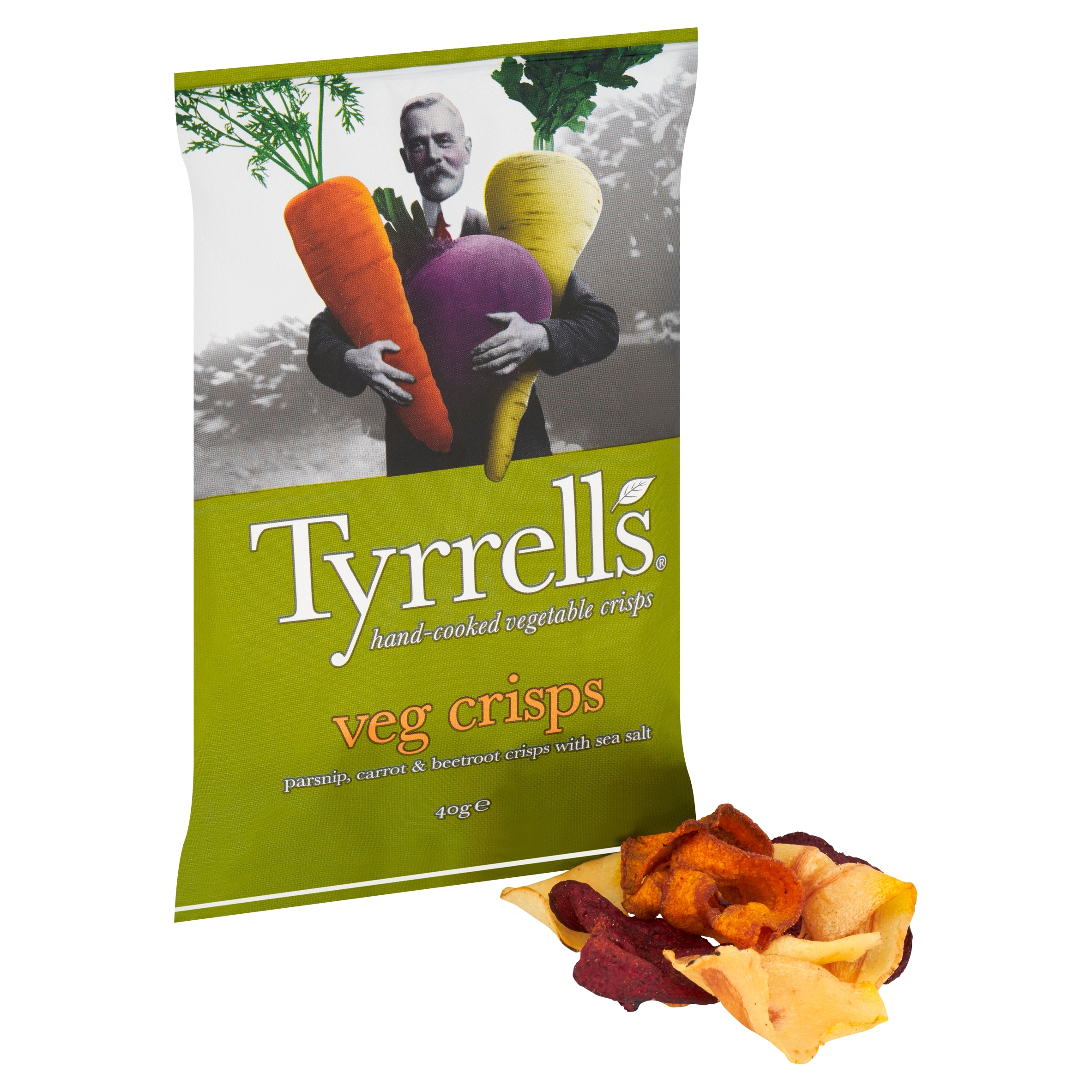 Tyrrells Mixed Root Vegetable Crisps 40G thumbnail 2