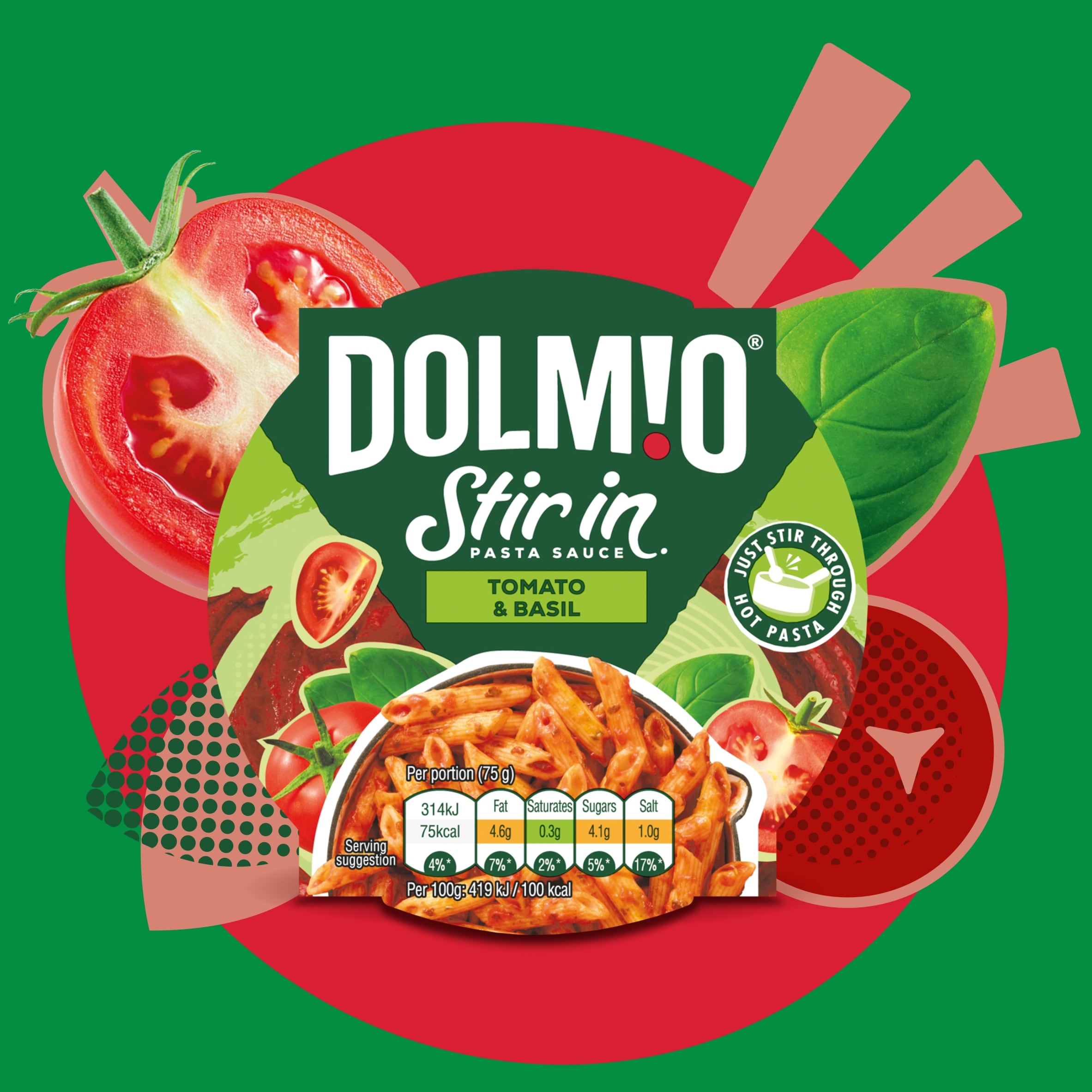 Dolmio Stir In Pasta Sauce - Tomato & Basil 150g thumbnail 2