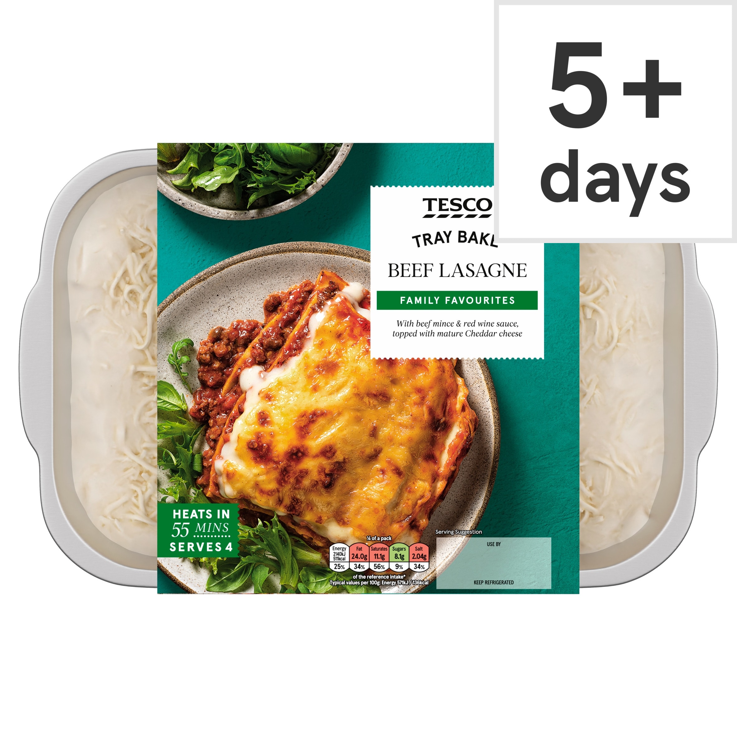 Tesco Beef Lasagne 1.5Kg
