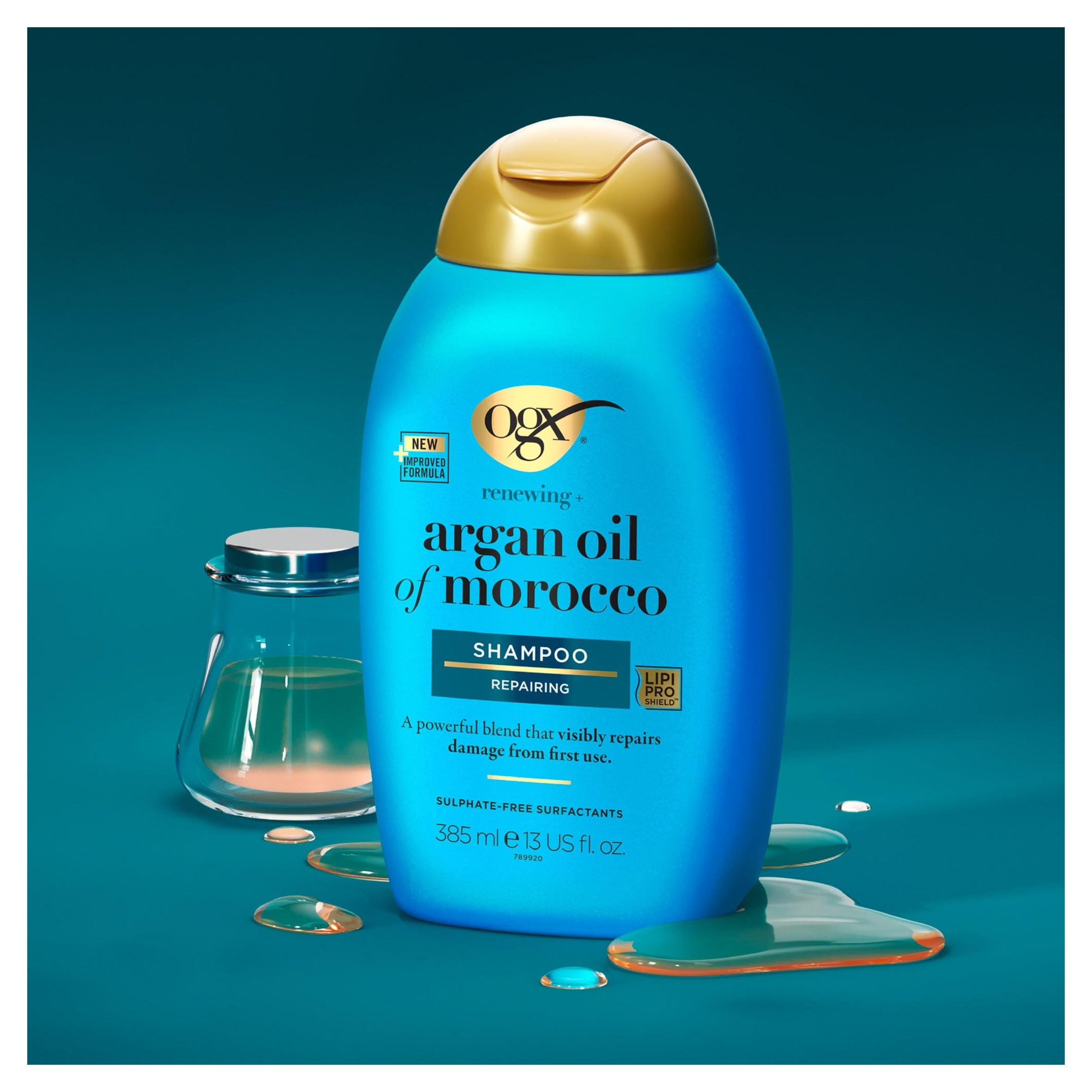 OGX Argan Oil of Morocco Hair Shampoo for Dry Damaged Hair 385ml thumbnail 3
