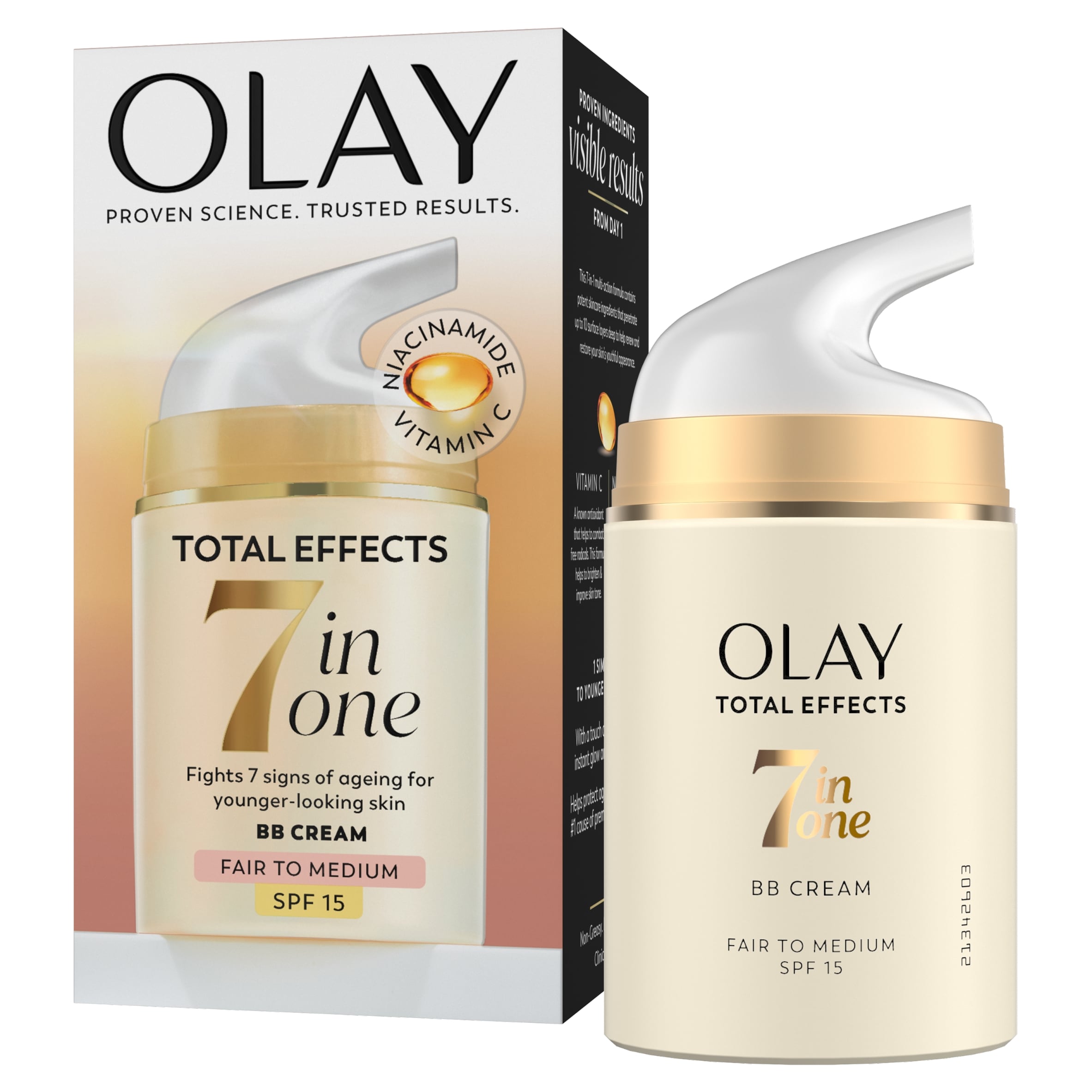 Olay Total Effects 7in1 Touch of Foundation BB Moisturiser Fair to Medium